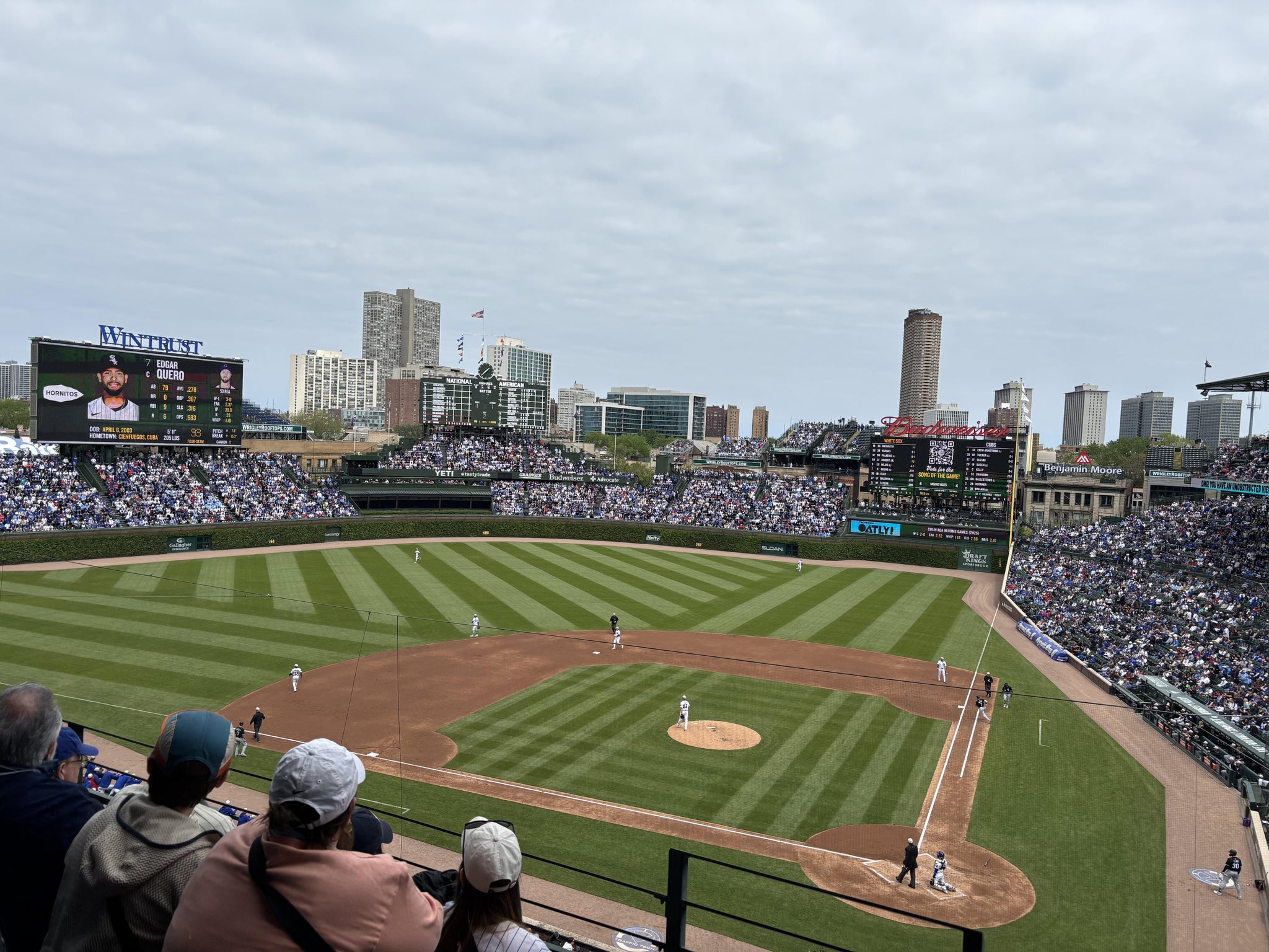 Real Fan View taken from 314 Left at Wrigley Field by Savannah K