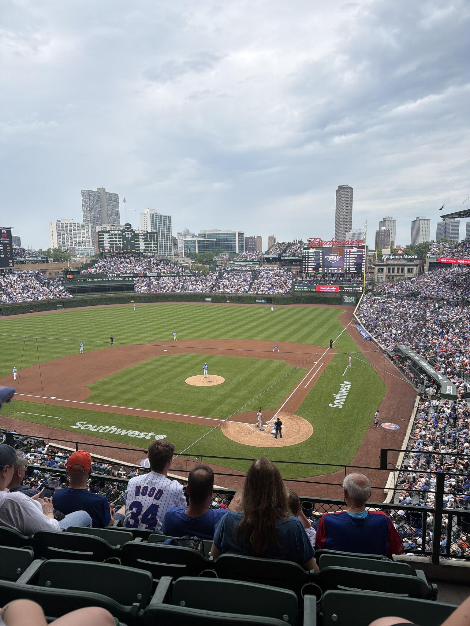 Real Fan View taken from 314 Left at Wrigley Field by Alicia P