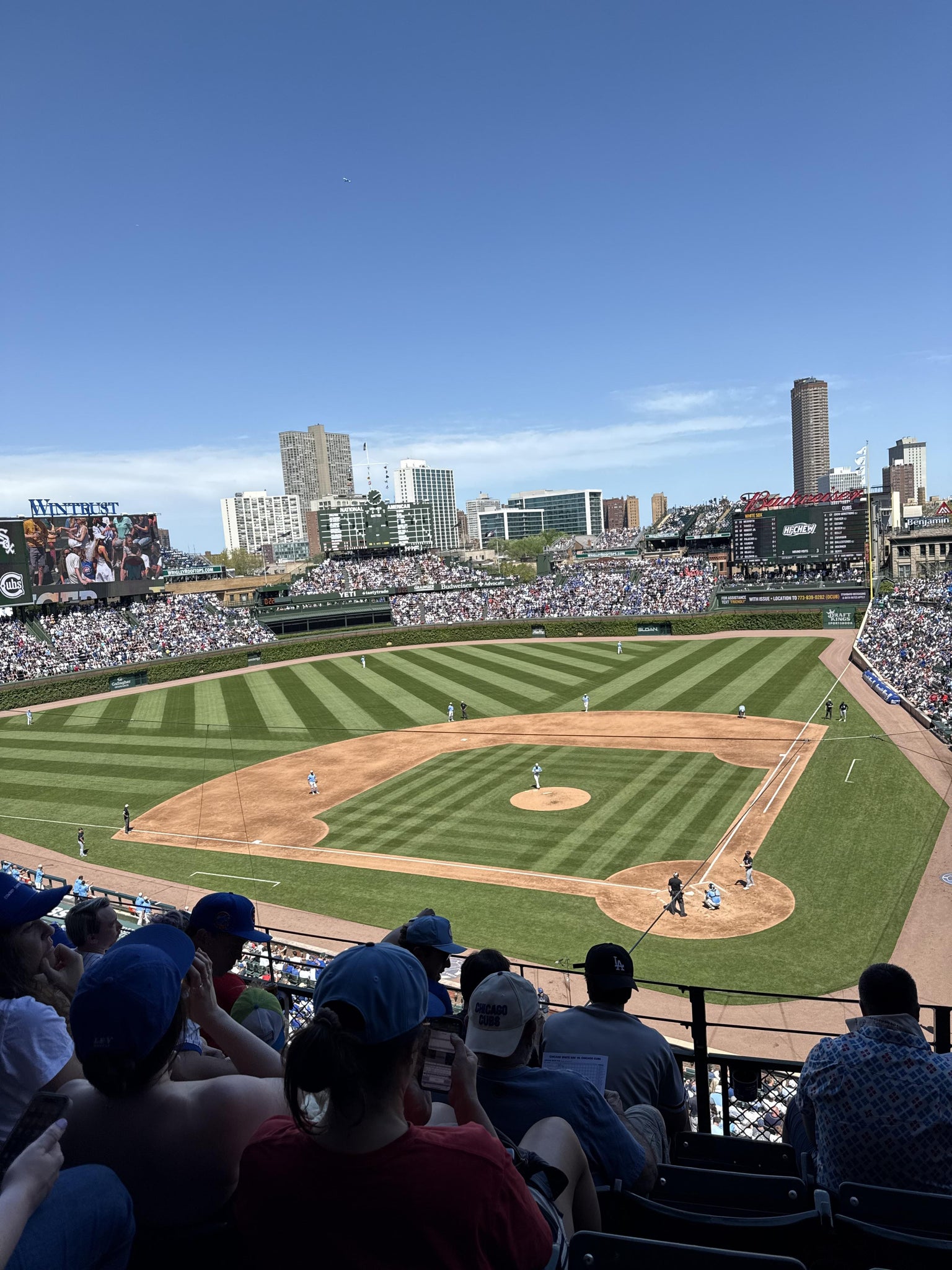 Real Fan View taken from 314 Left at Wrigley Field by Joseph F