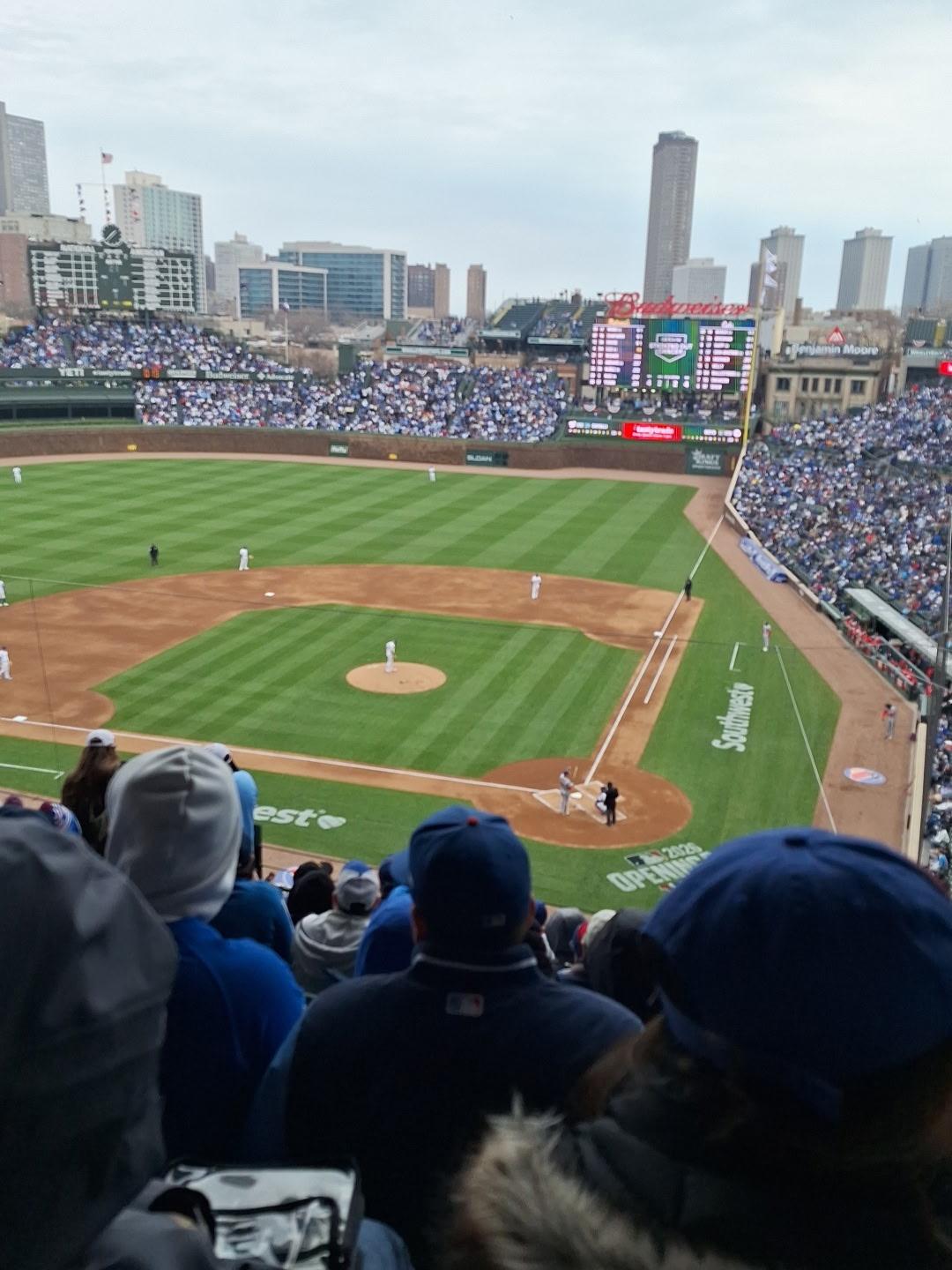 Real Fan View taken from 314 Left at Wrigley Field by Richard I