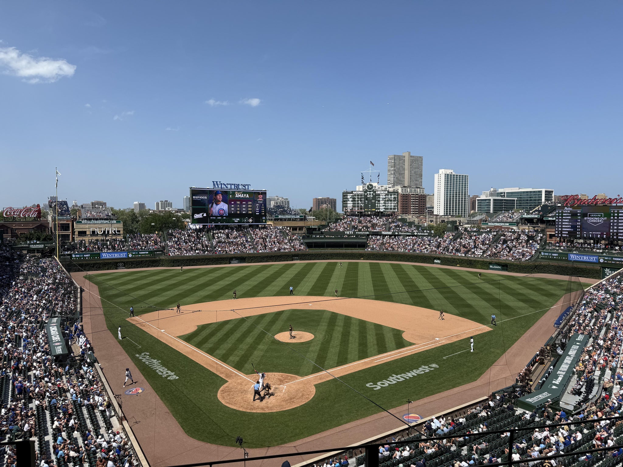 Real Fan View taken from 319 Right at Wrigley Field by Elliott W