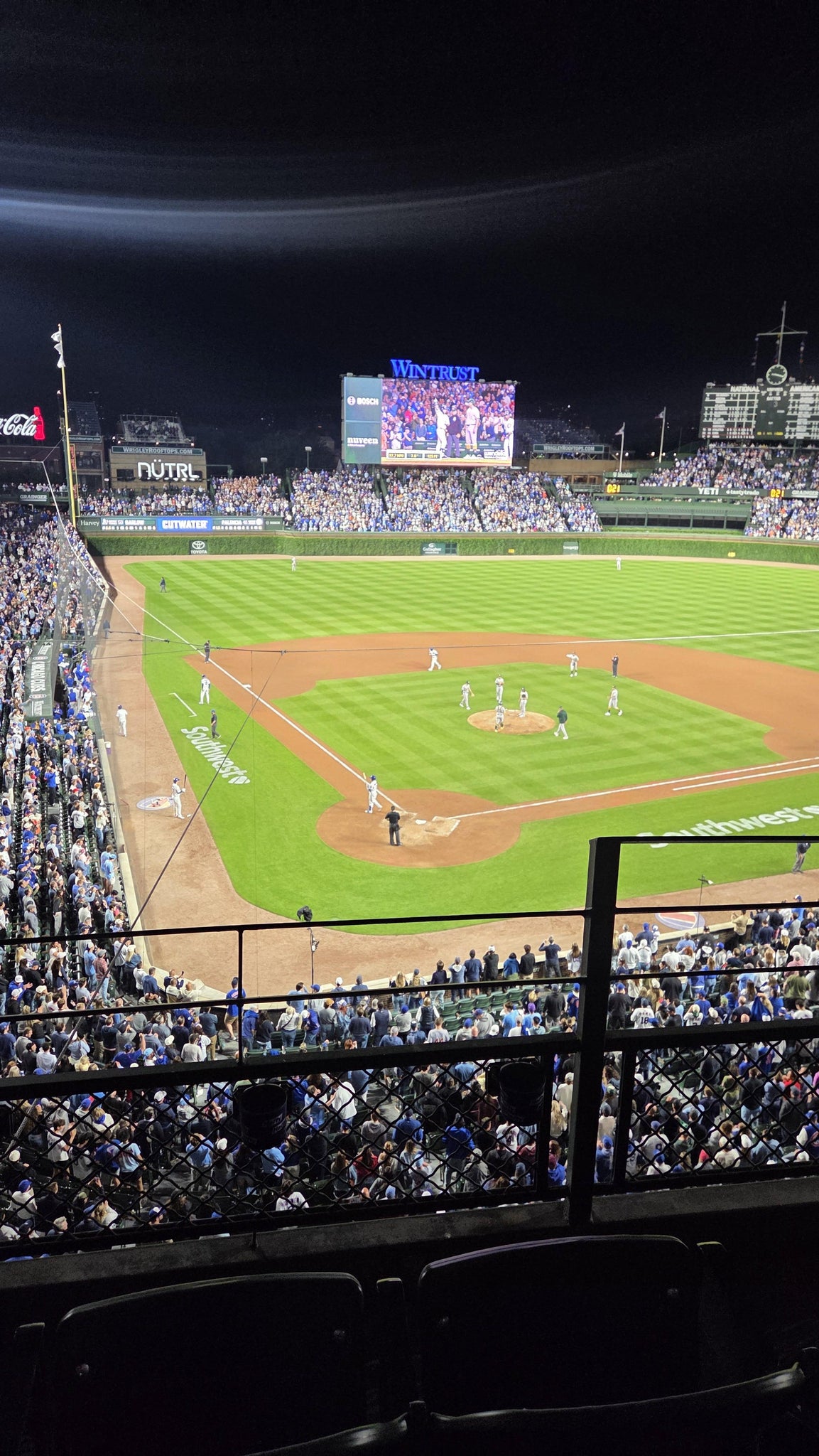 Real Fan View taken from 319 Right at Wrigley Field by Dustin R