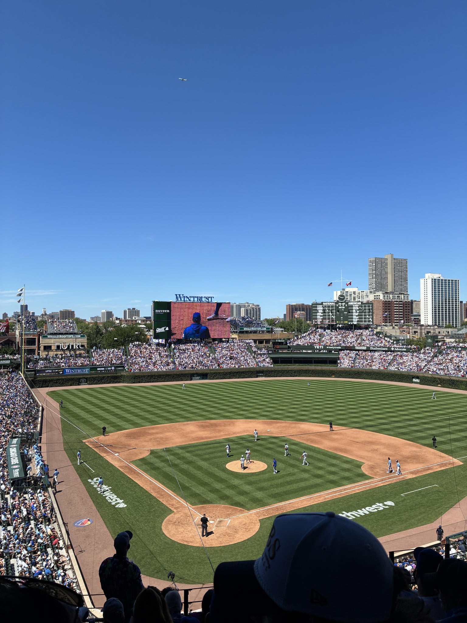 Real Fan View taken from 319 Right at Wrigley Field by Patty L