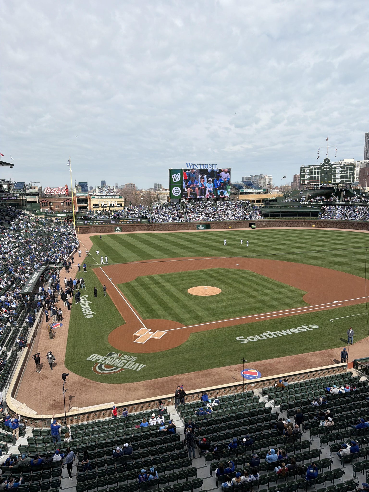 Real Fan View taken from 320 Right at Wrigley Field by Edward S