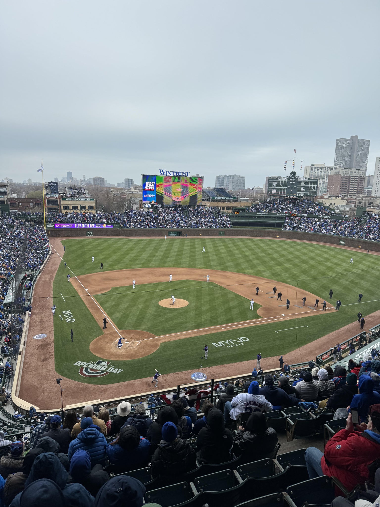 Real Fan View taken from 320 Right at Wrigley Field by Lou T