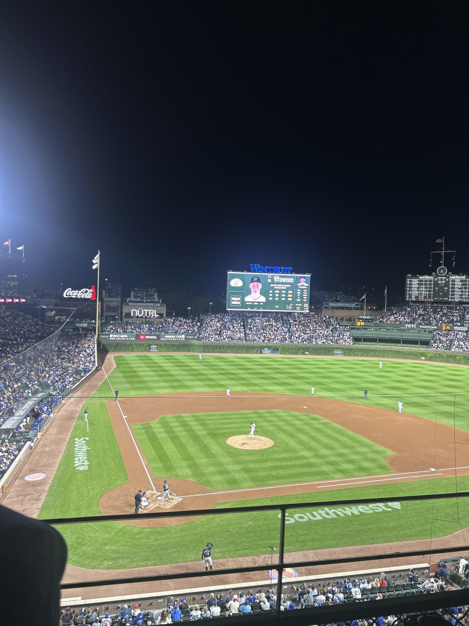 Vue réelle des fans prise de la 321 Right au site Wrigley Field par Lulu D