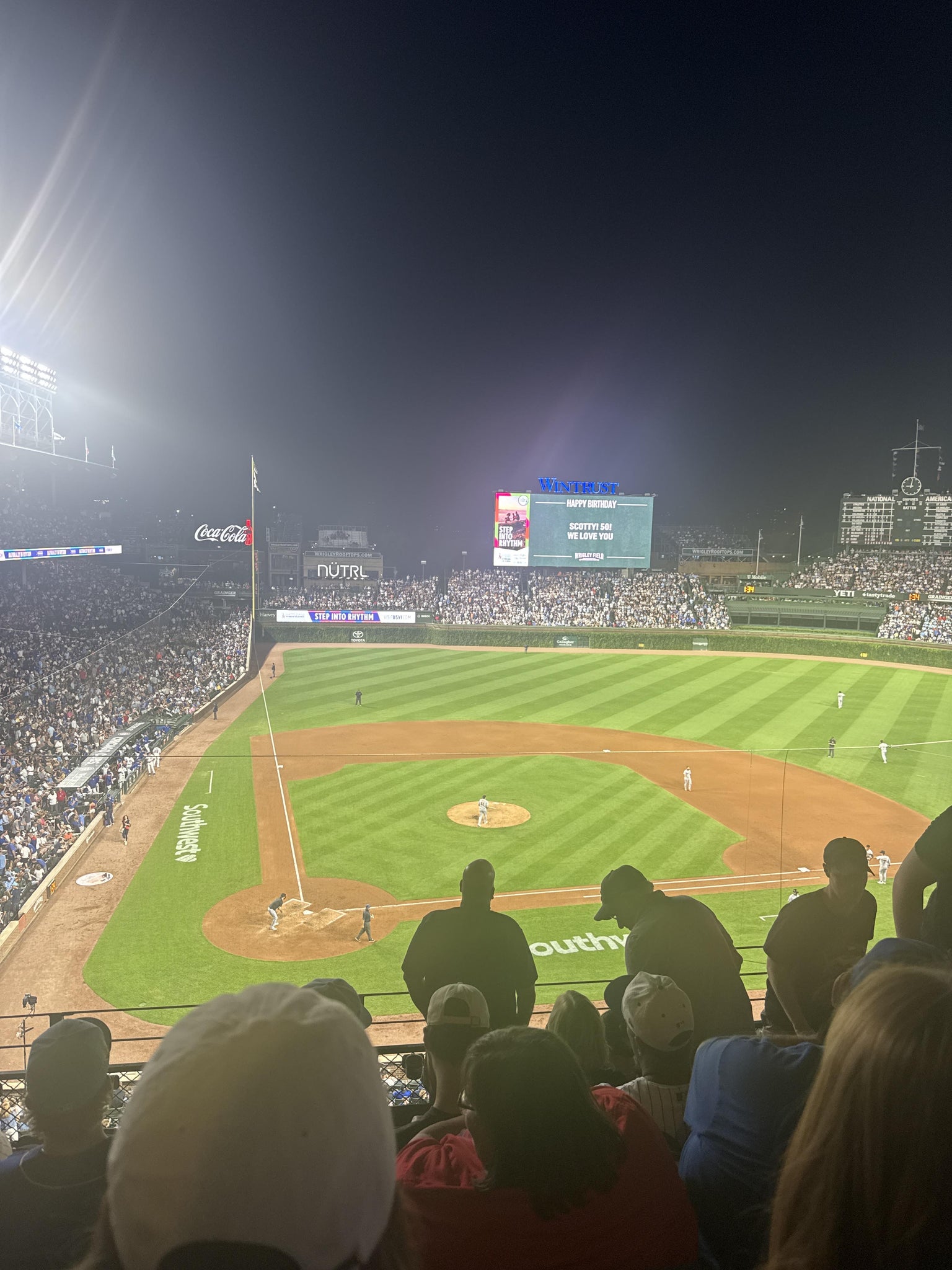Real Fan View taken from 321 Right at Wrigley Field by Jamie N