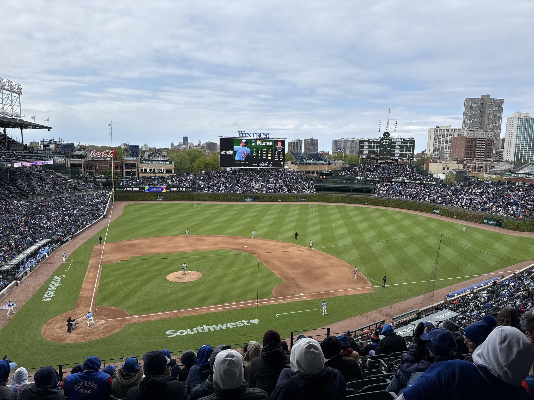 Real Fan View taken from 322 Right at Wrigley Field by Andrew J