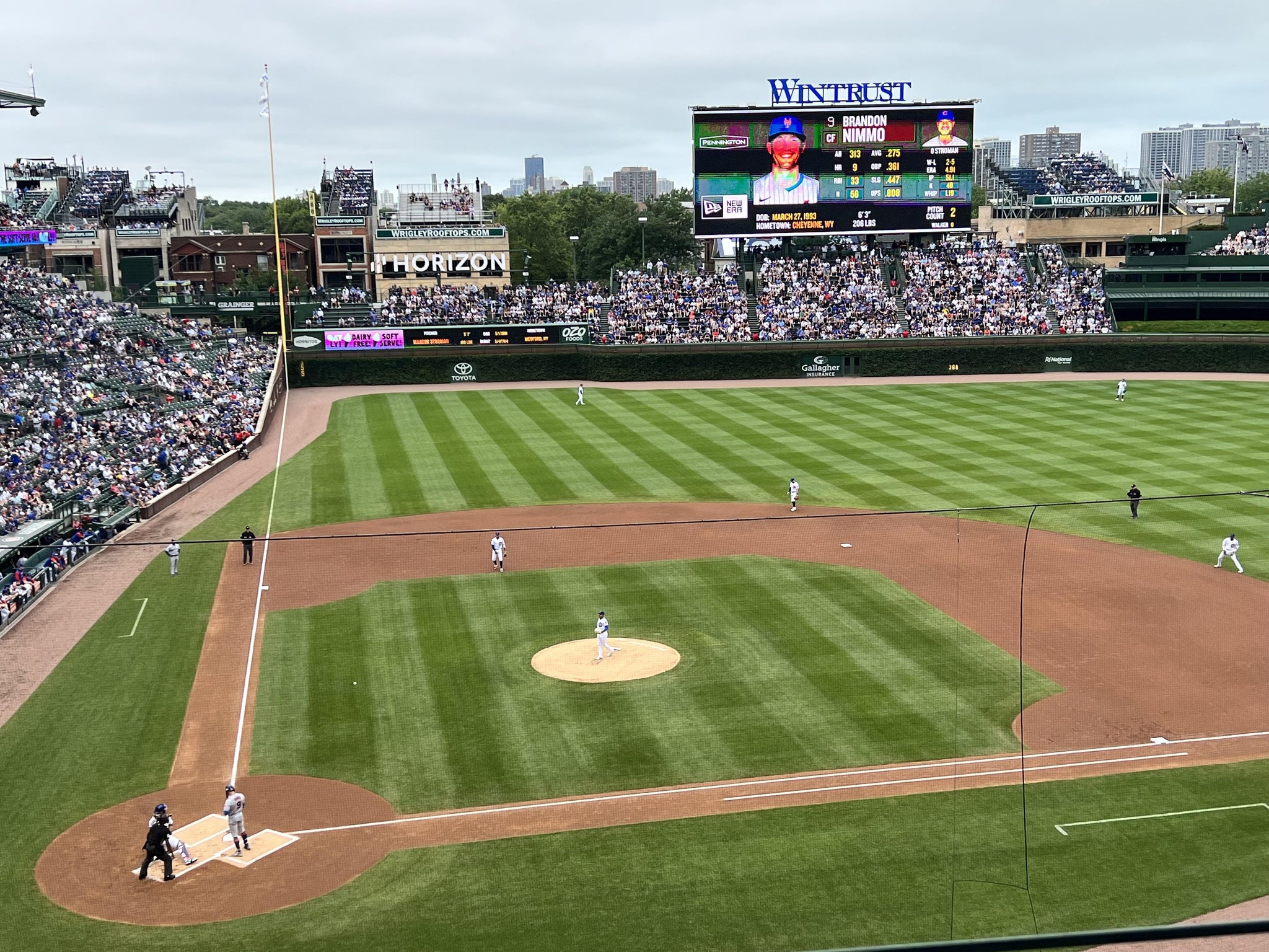 Real Fan View taken from 322 Right at Wrigley Field by Anonymous User