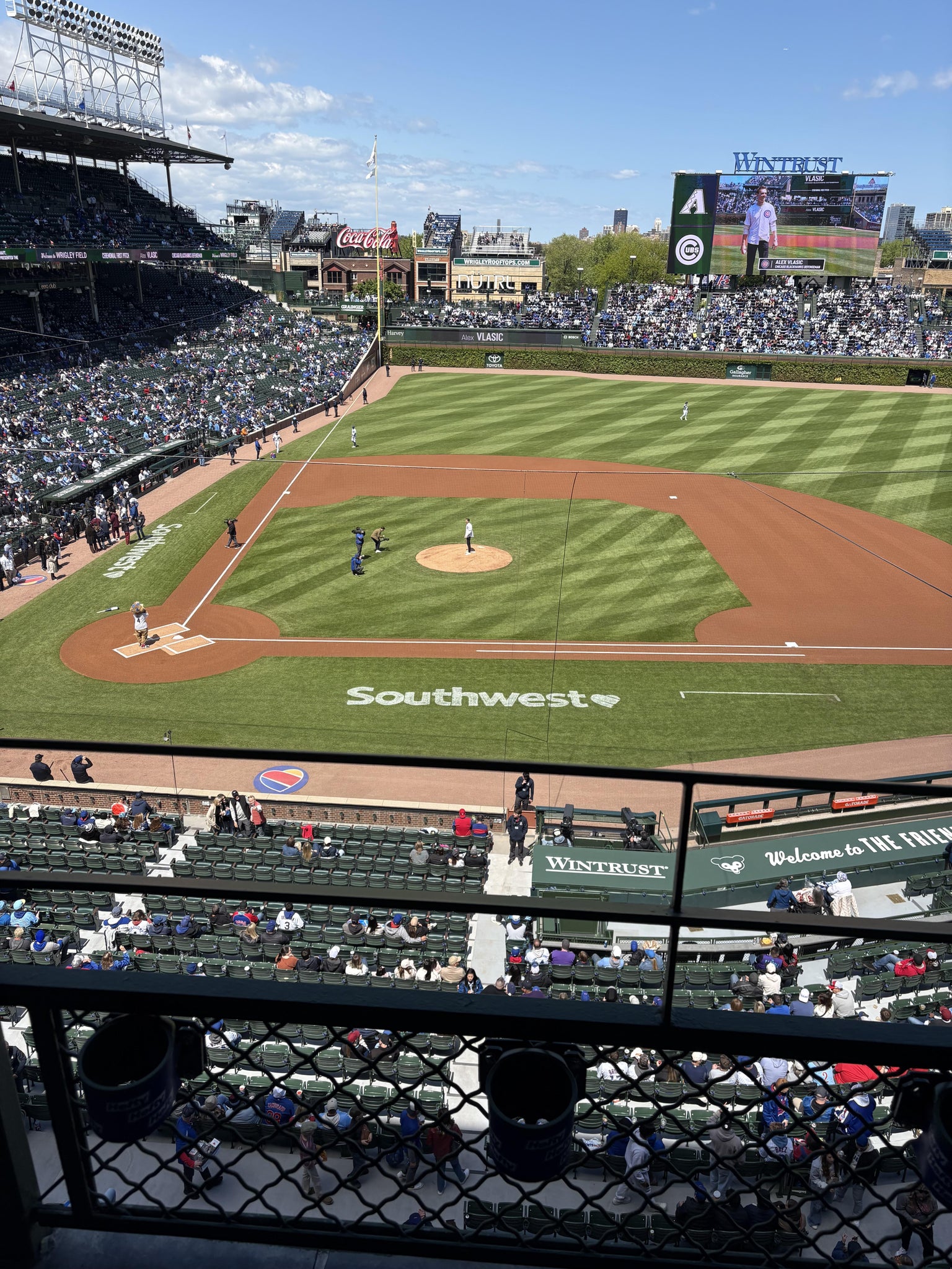 Real Fan View taken from 323 Right at Wrigley Field by Jennifer V