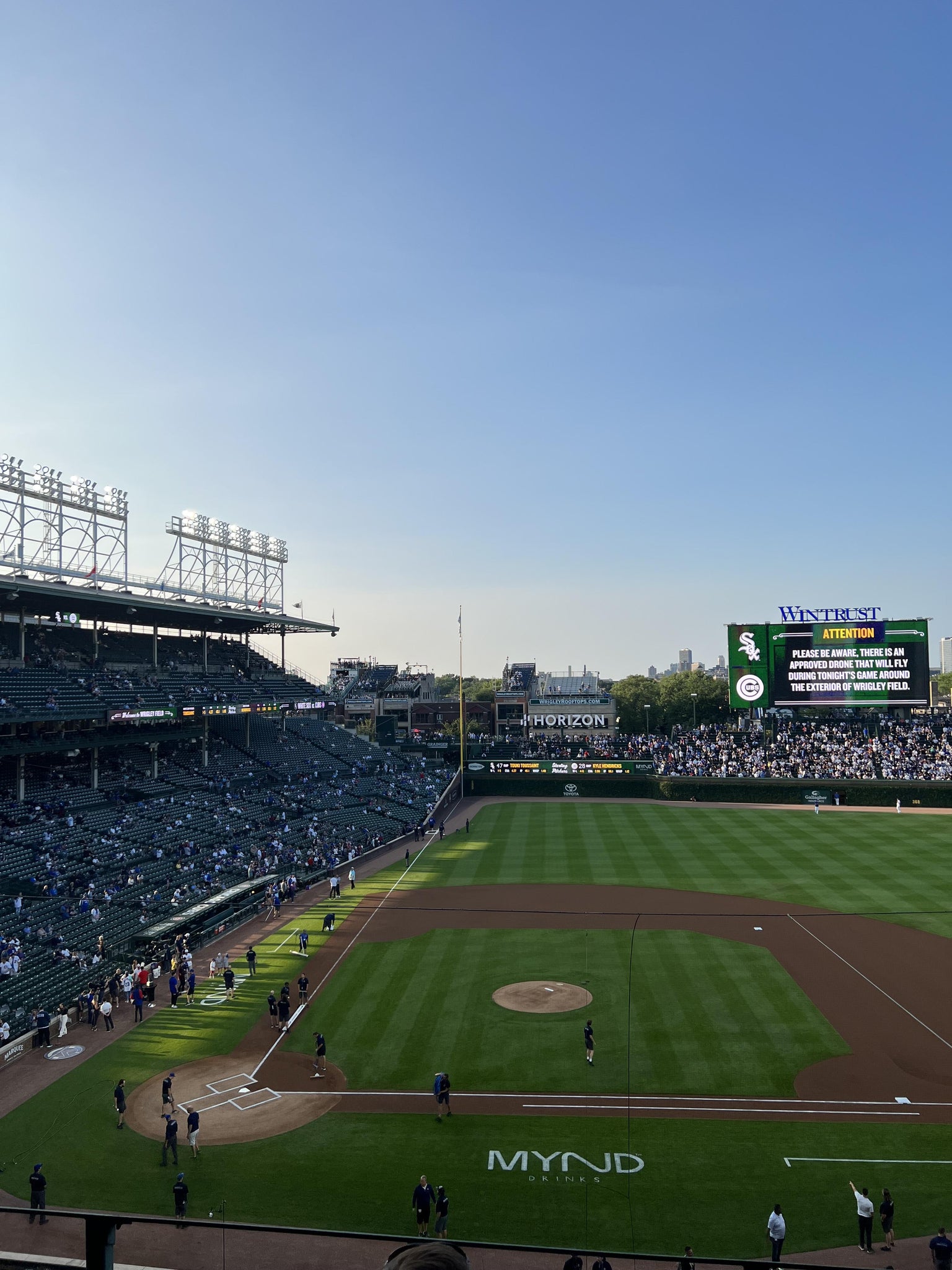 Real Fan View taken from 323 Right at Wrigley Field by Andres S