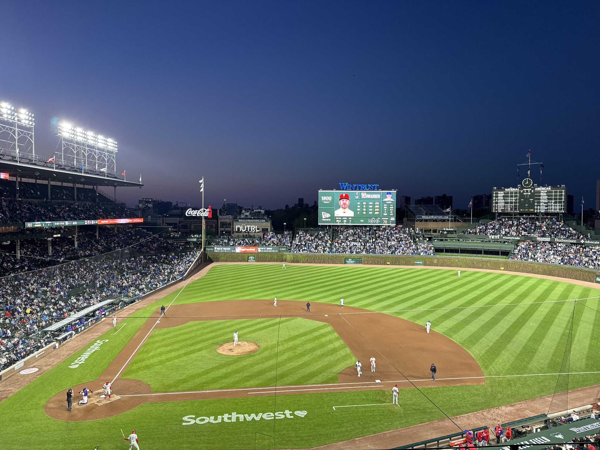 Real Fan View taken from 323 Right at Wrigley Field by Maureen M