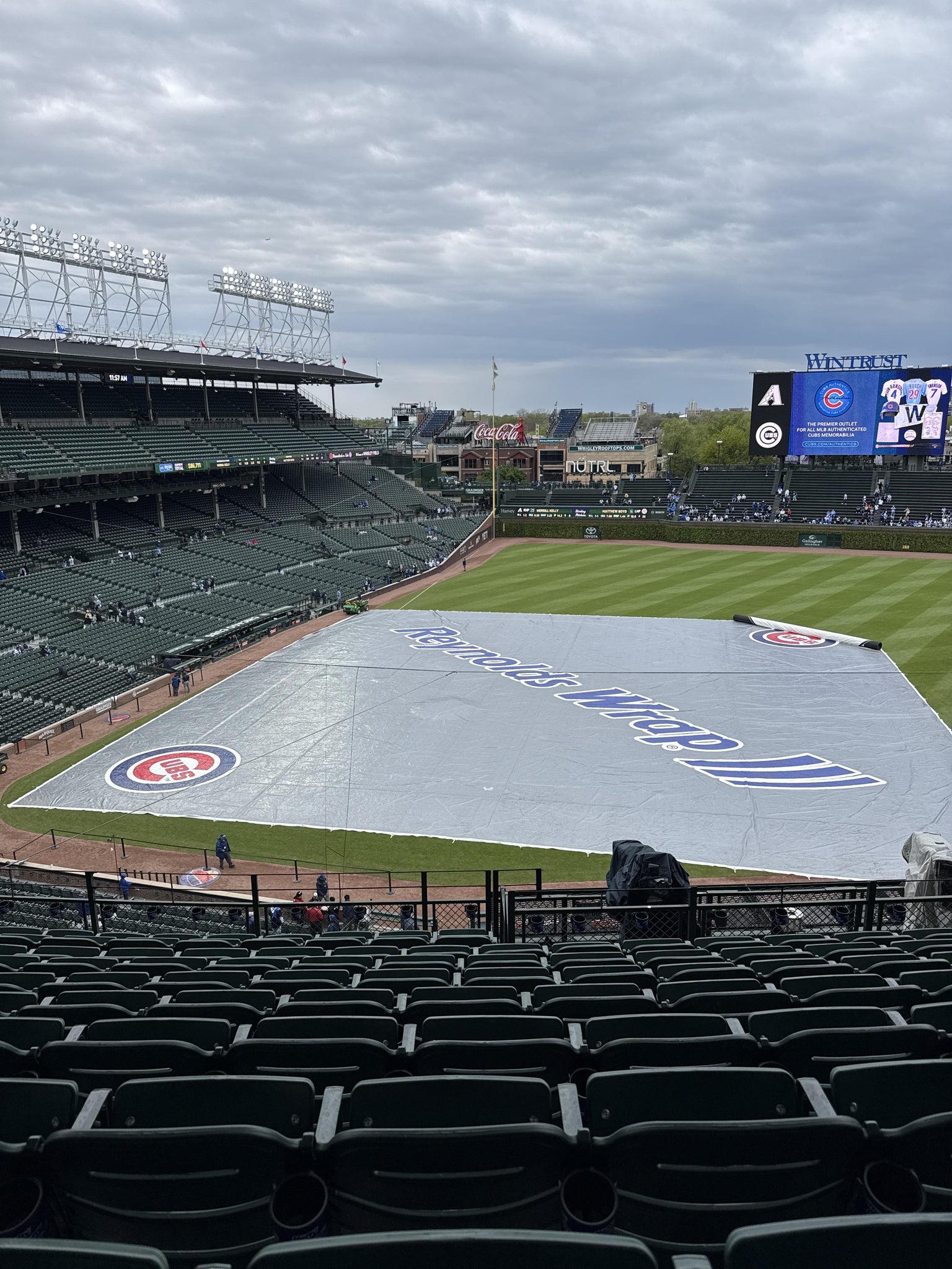 Real Fan View taken from 324 Right at Wrigley Field by Bekki K