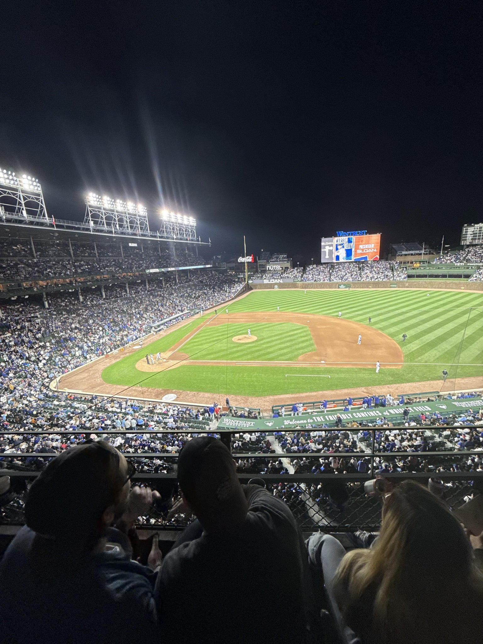 Real Fan View taken from 324 Right at Wrigley Field by Andrew M