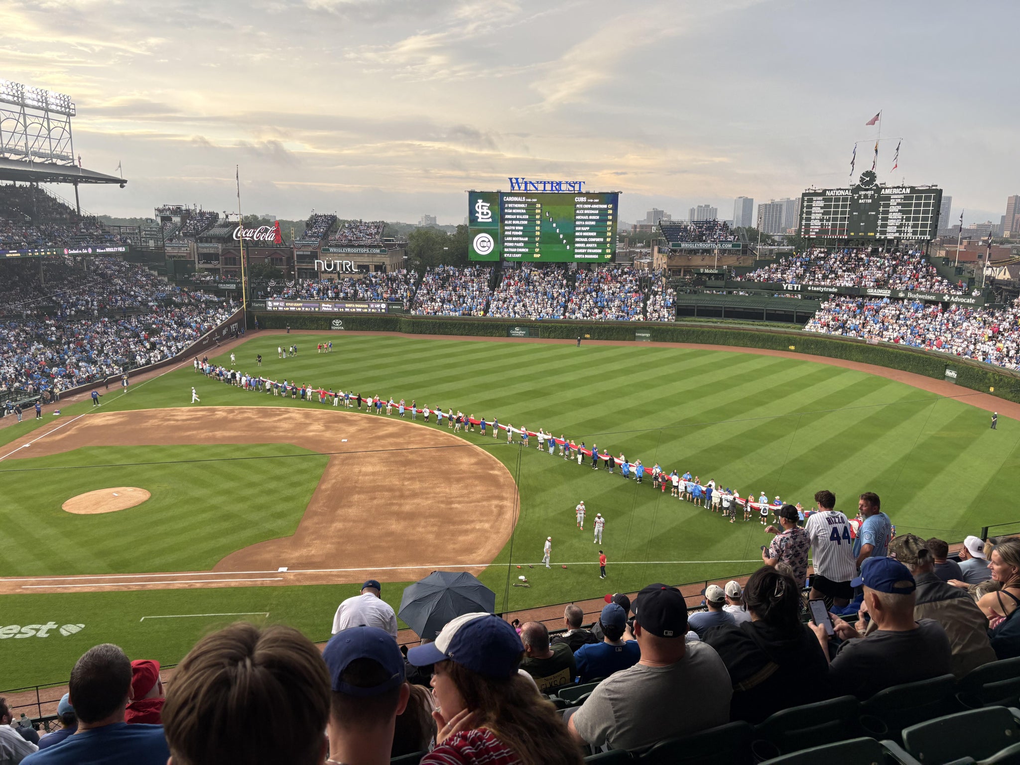 Real Fan View taken from 326 Right at Wrigley Field by Eric C