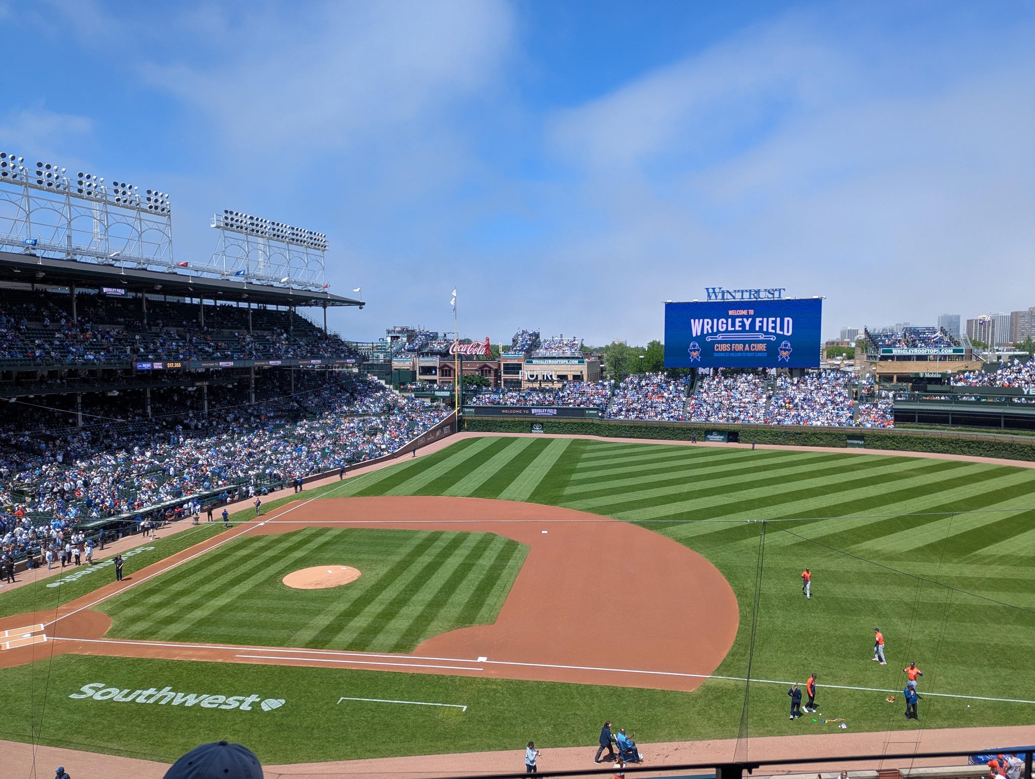 Real Fan View taken from 326 Right at Wrigley Field by Paul B