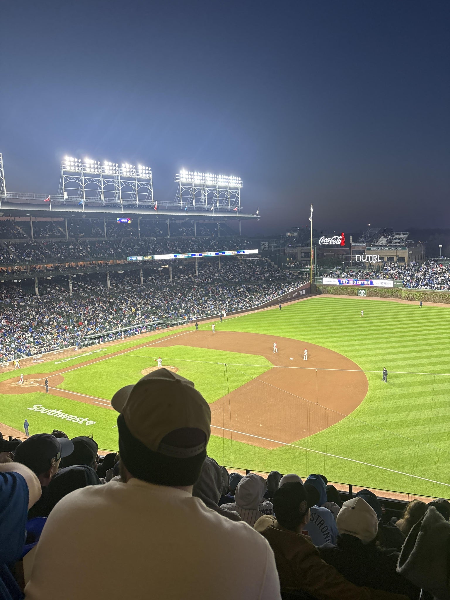 Real Fan View taken from 327 Right at Wrigley Field by Margaret C