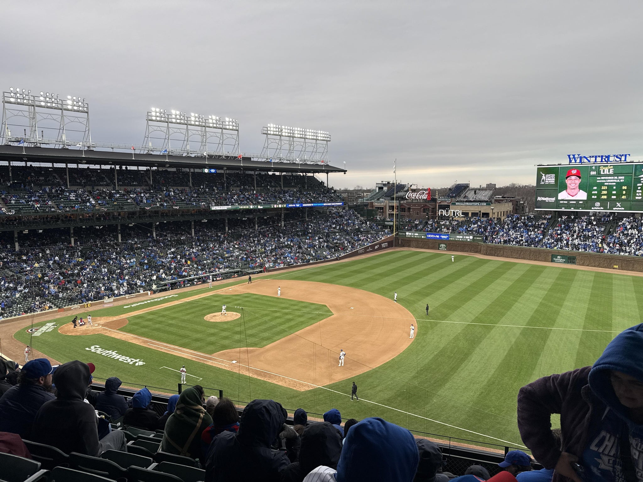 Real Fan View taken from 328 Right at Wrigley Field by Colton N