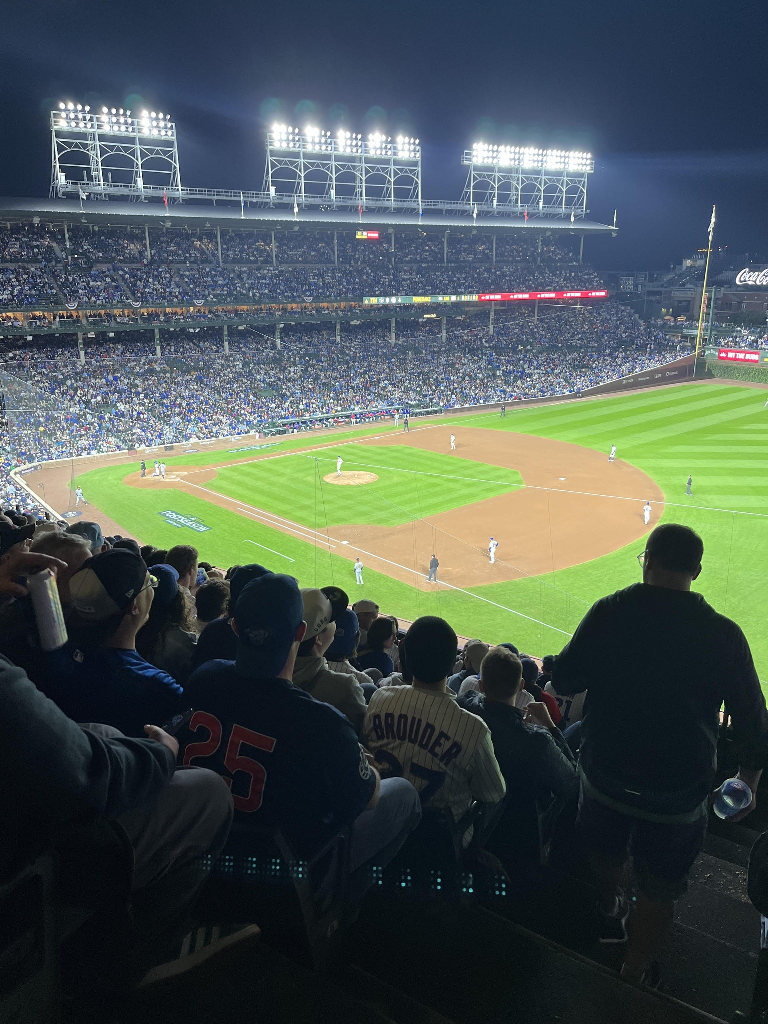 Real Fan View taken from 329 Right at Wrigley Field by Paul S