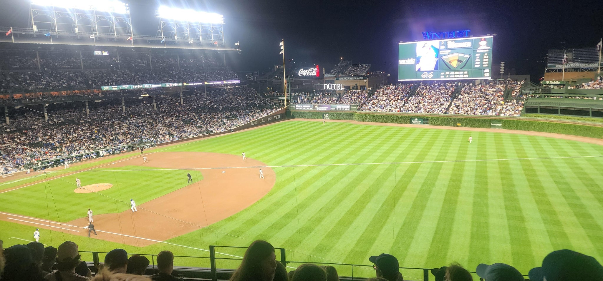 Real Fan View taken from 329 Right at Wrigley Field by Carmen C
