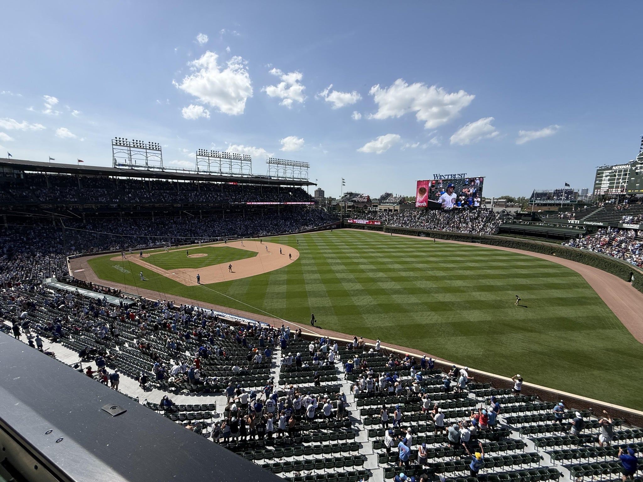 Real Fan View taken from 330 Right at Wrigley Field by Shannon A
