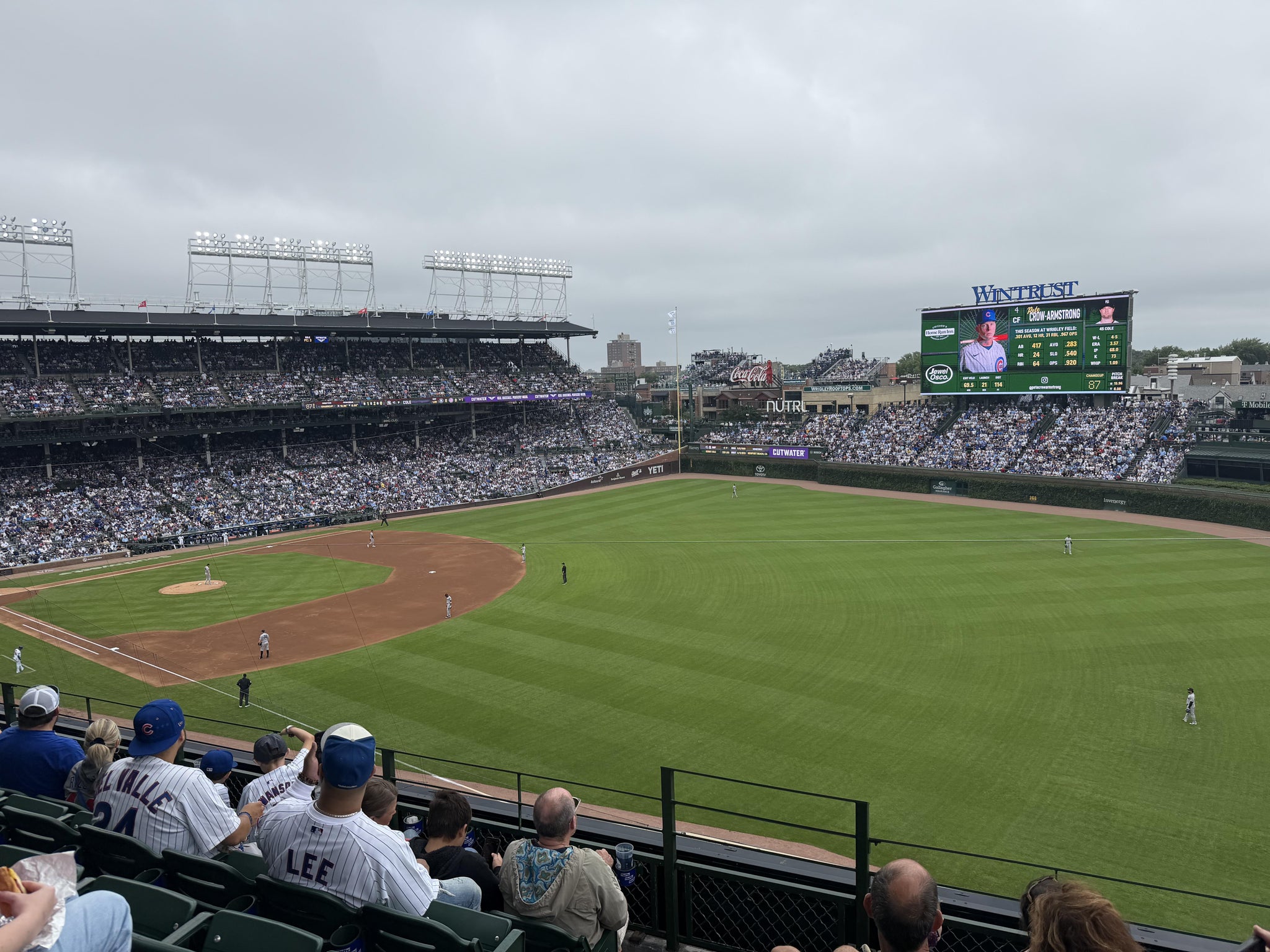 Real Fan View taken from 331 Right at Wrigley Field by Patrick N