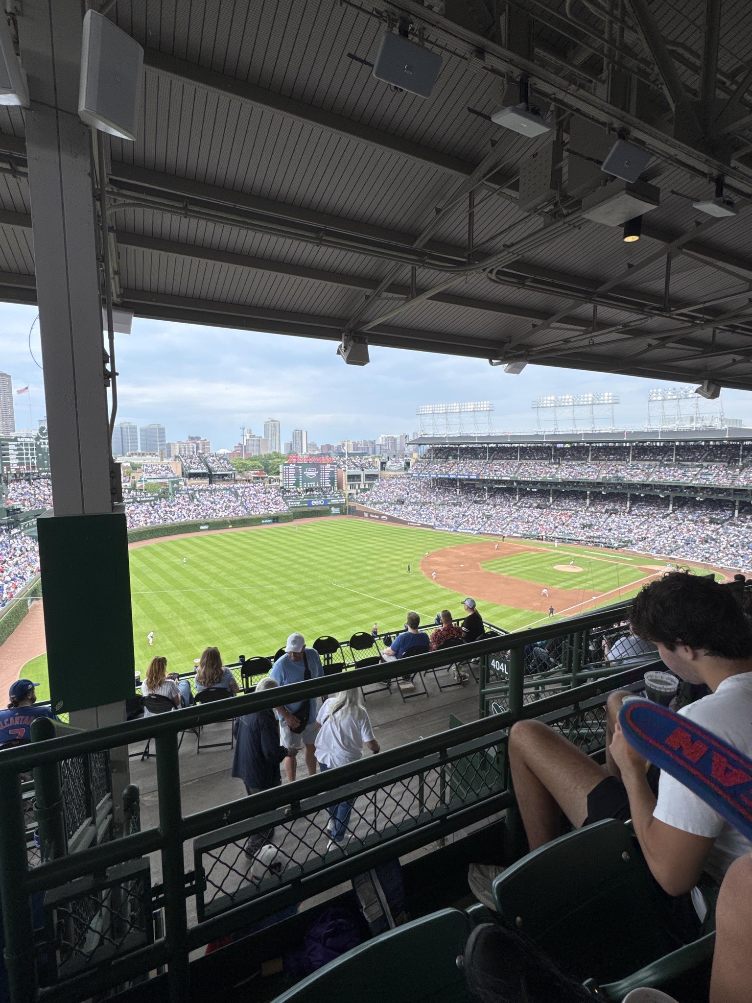 Real Fan View taken from 404 Left at Wrigley Field by Elizabeth F