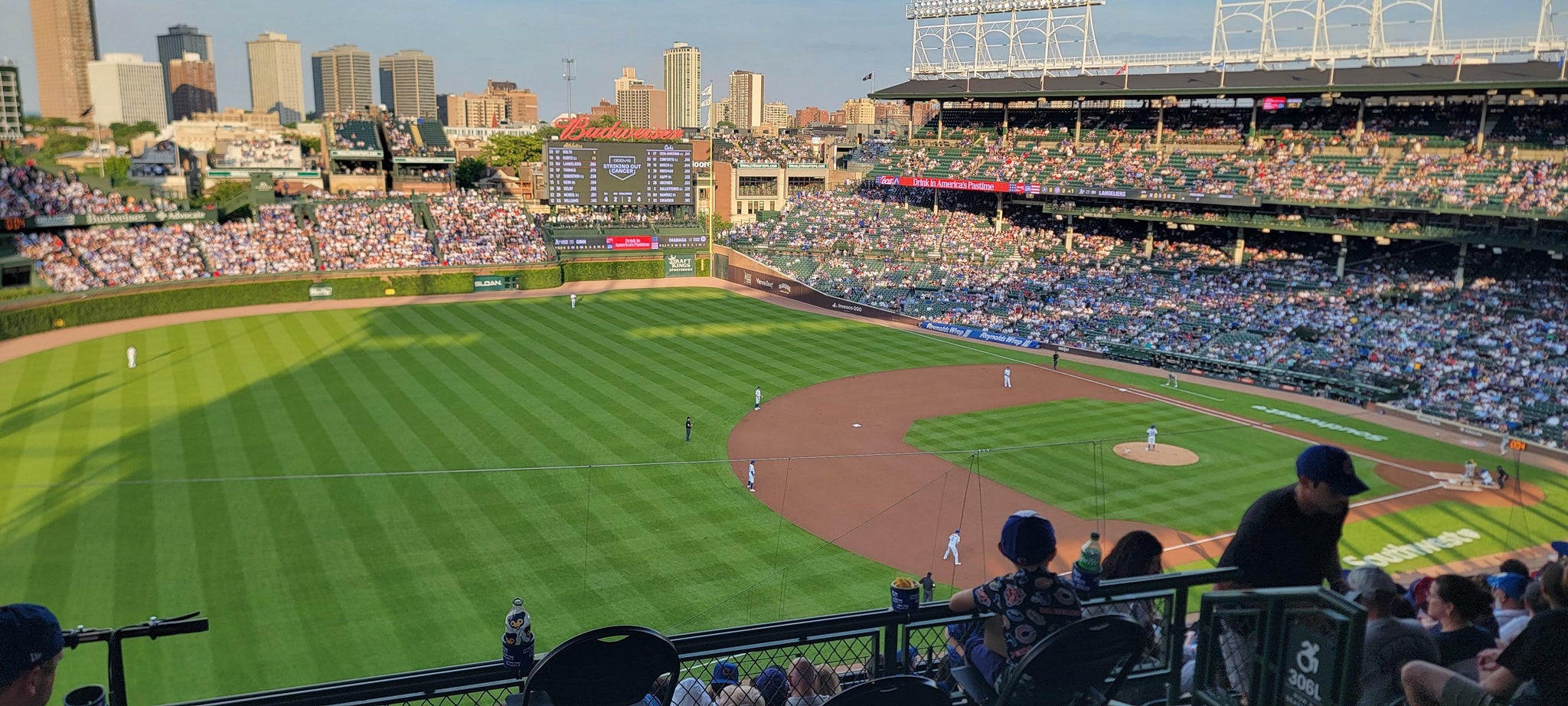 Real Fan View taken from 407 Left at Wrigley Field by Michael T