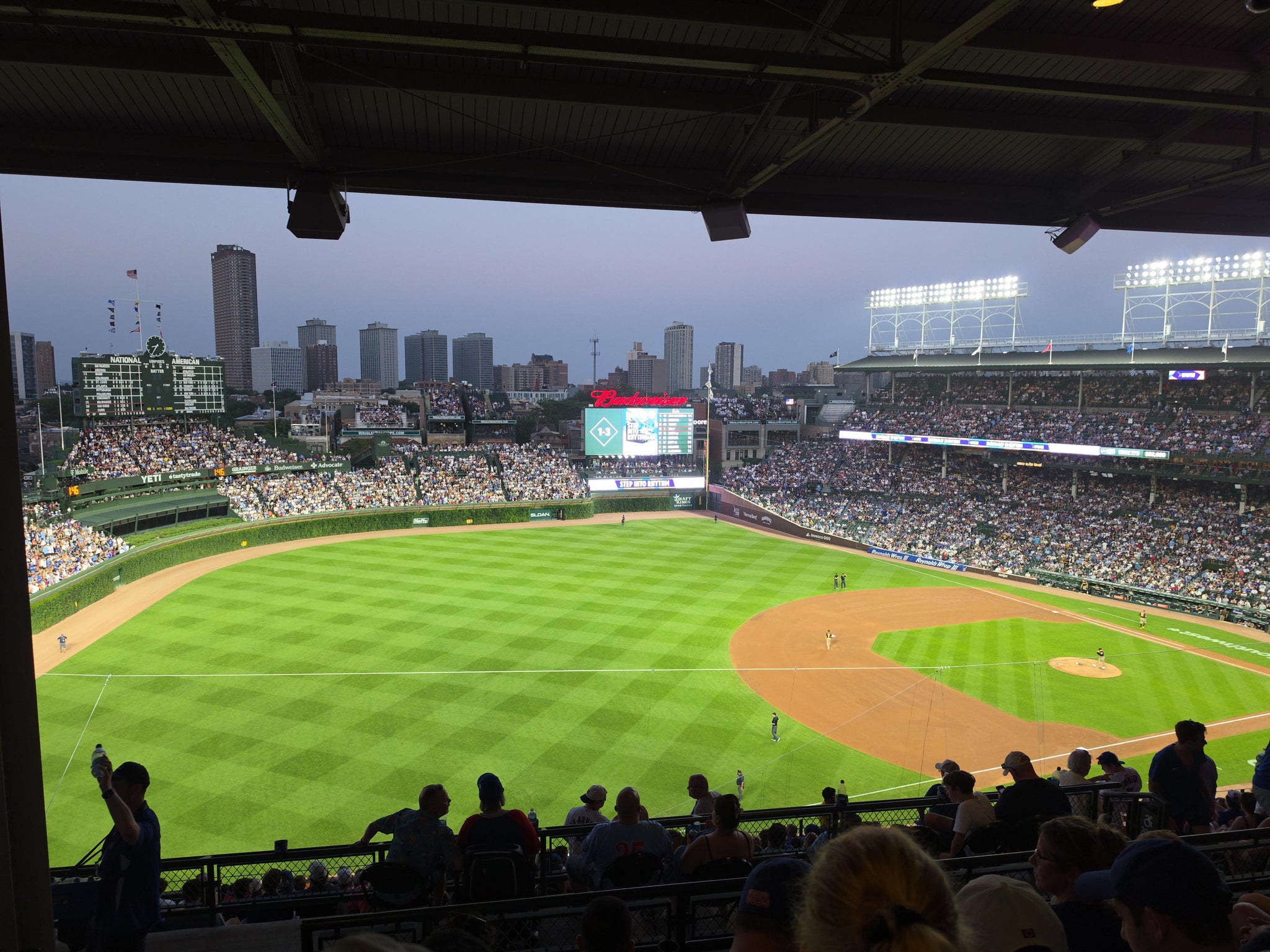Real Fan View taken from 407 Left at Wrigley Field by Anonymous User