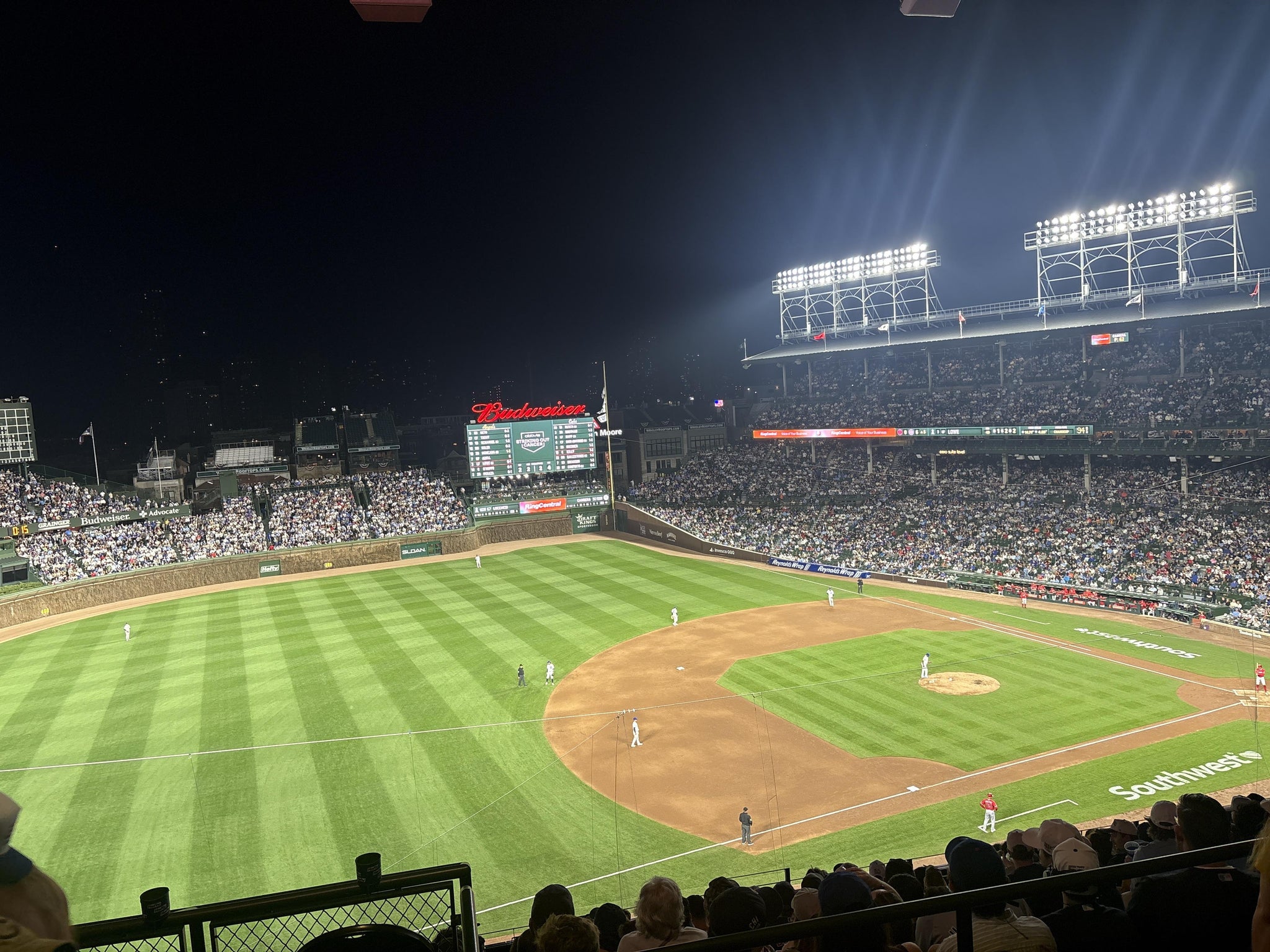 Real Fan View taken from 408 Left at Wrigley Field by Madison W