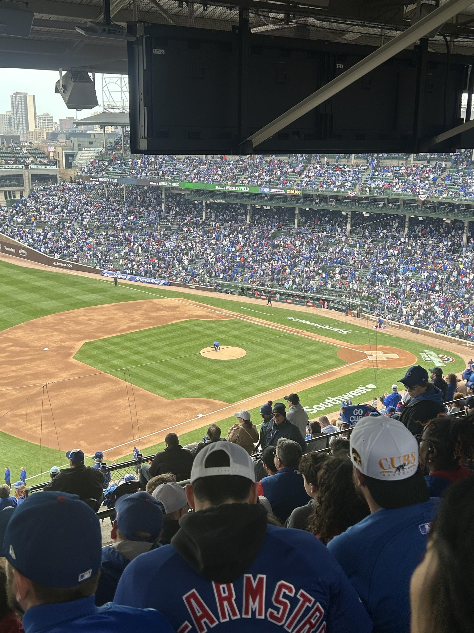 Real Fan View taken from 408 Left at Wrigley Field by Nicholas M