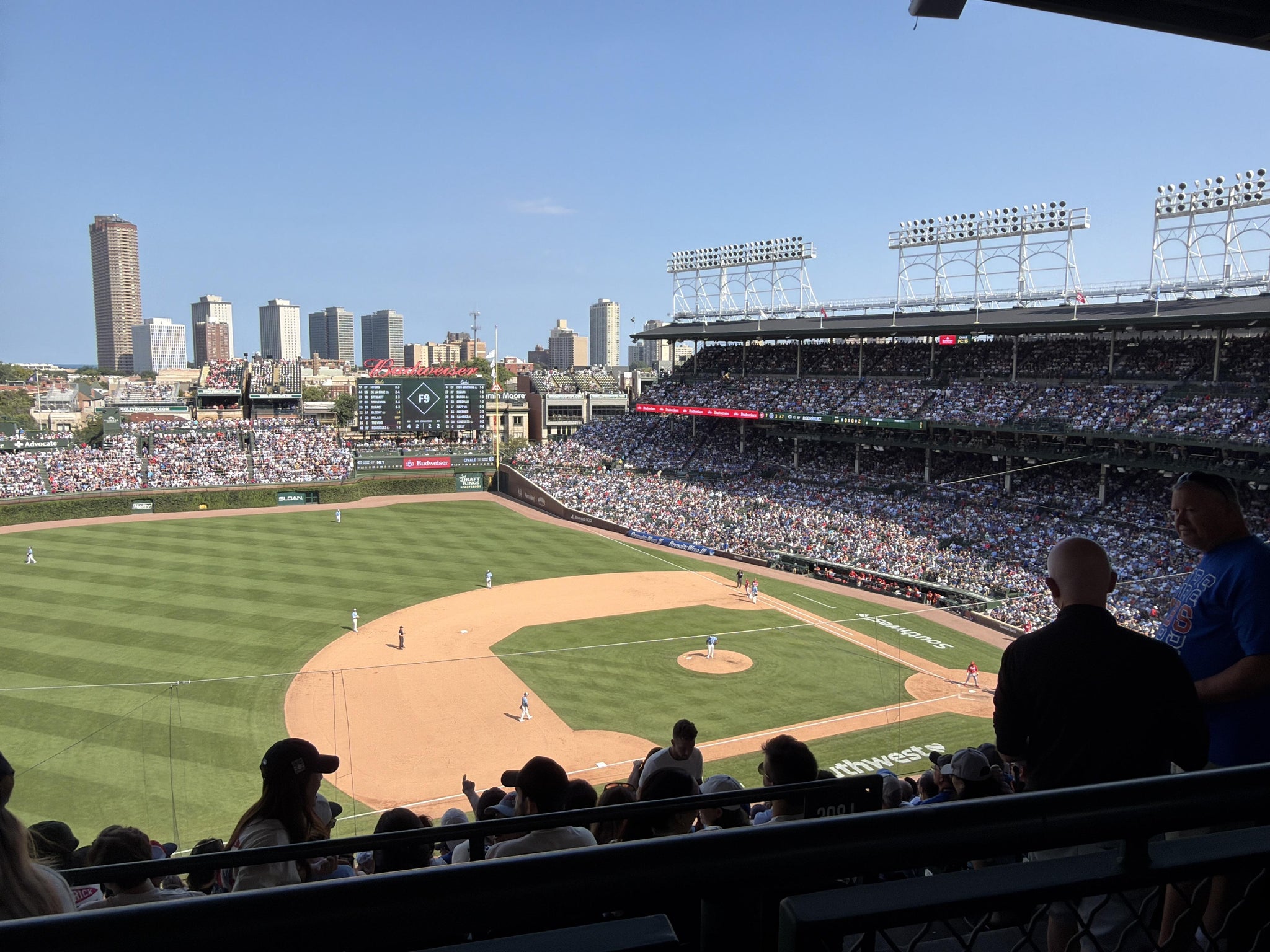 Real Fan View taken from 409 Left at Wrigley Field by Donnan O