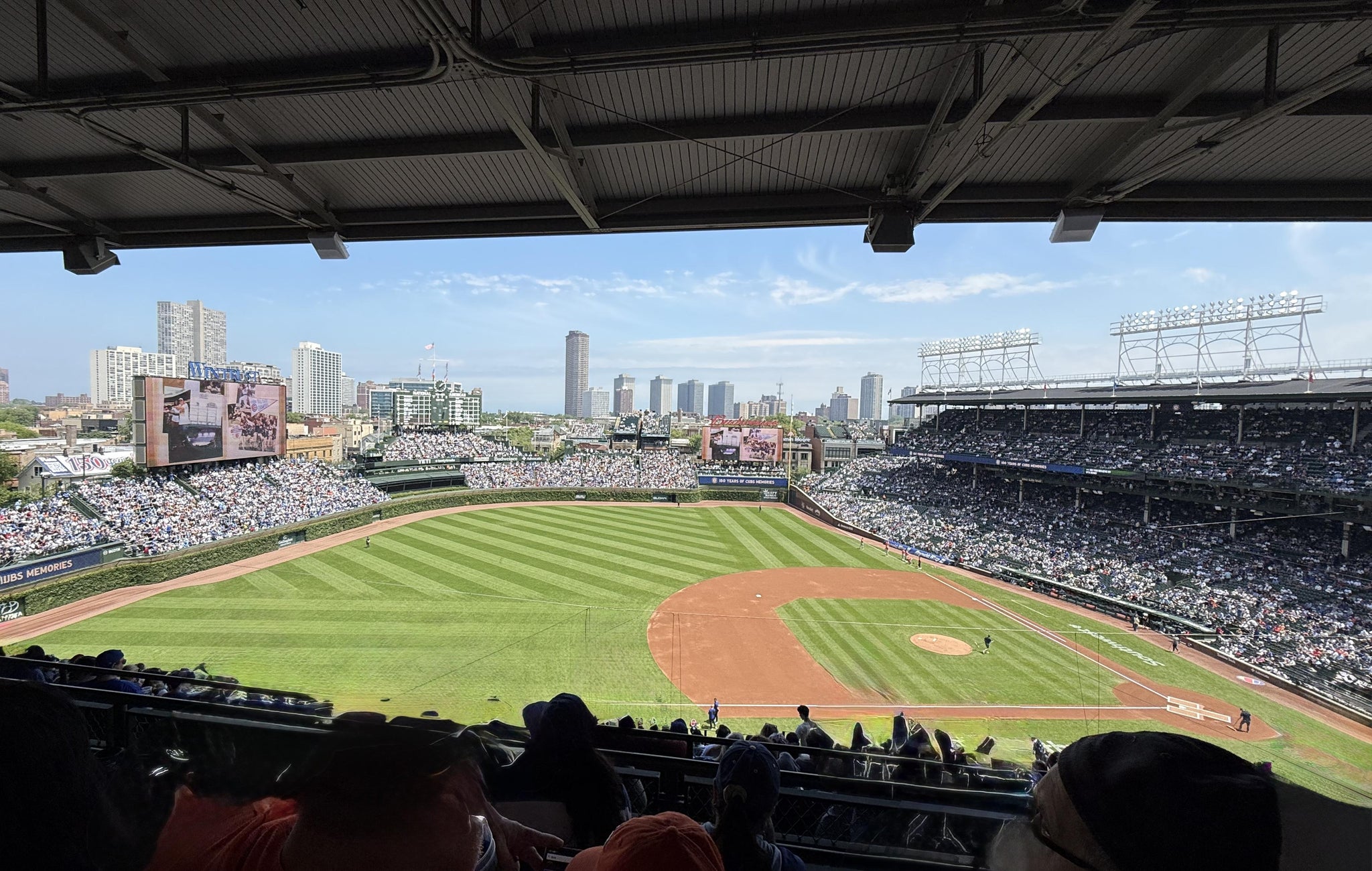 Real Fan View taken from 409 Left at Wrigley Field by Linda B