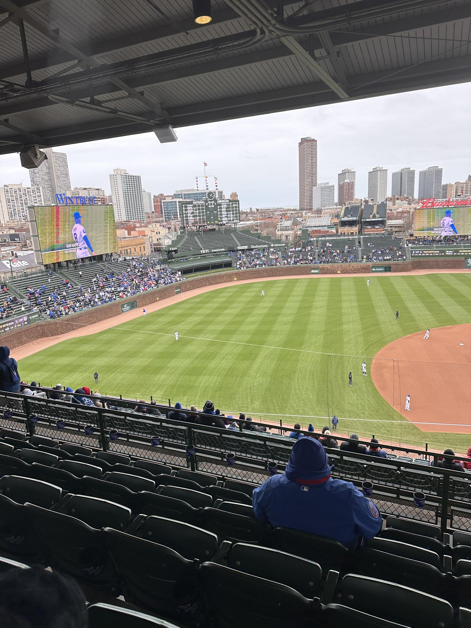 Real Fan View taken from 409 Left at Wrigley Field by Yonathan S