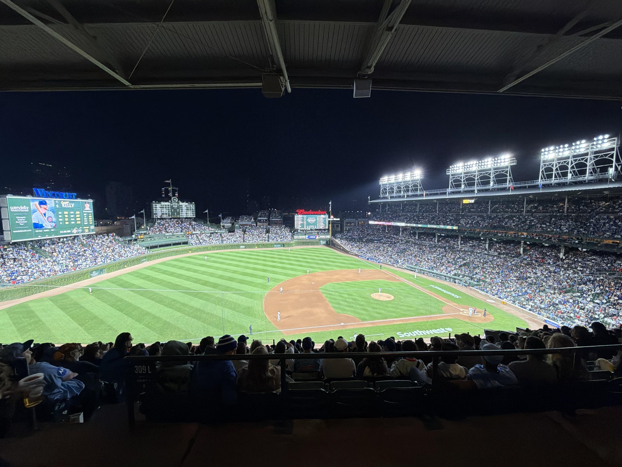 Real Fan View taken from 410 Left at Wrigley Field by Simon L