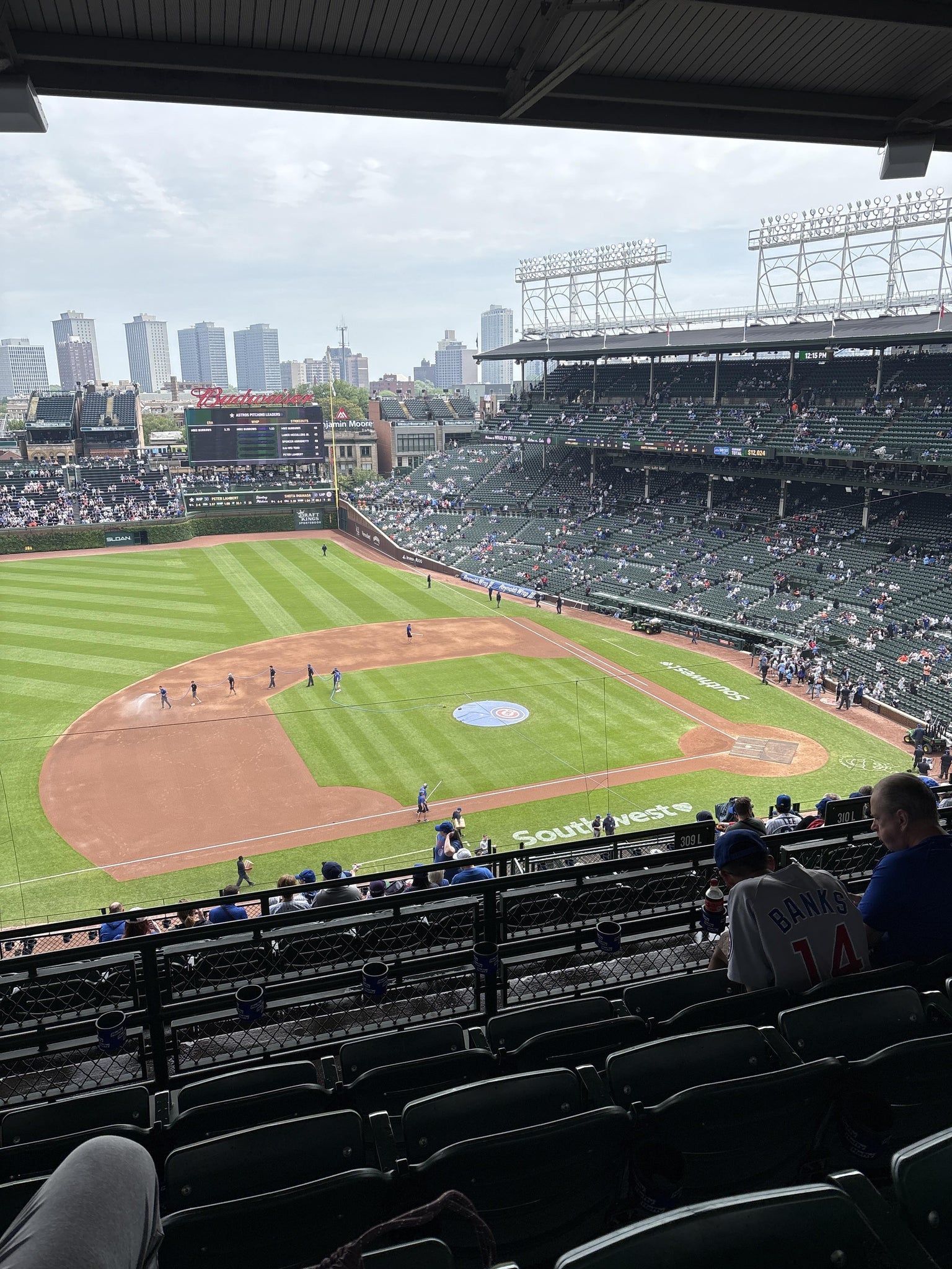 Real Fan View taken from 410 Left at Wrigley Field by Thomas T
