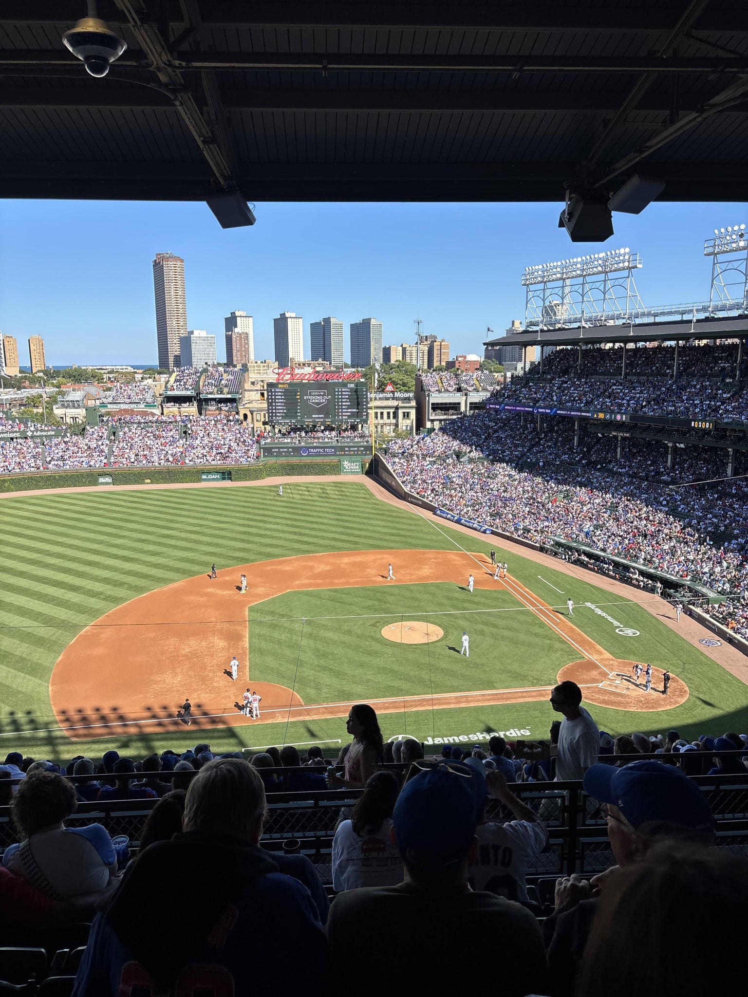 Real Fan View taken from 411 Left at Wrigley Field by Greg S