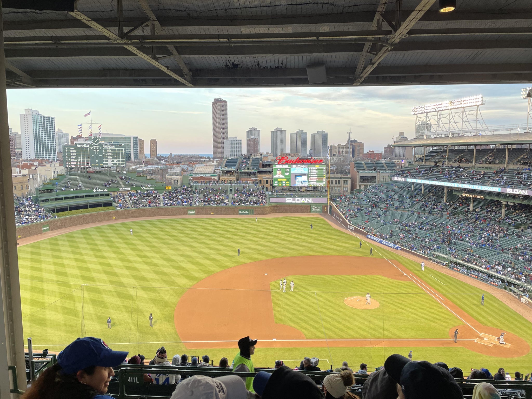 Real Fan View taken from 411 Left at Wrigley Field by Melissa S