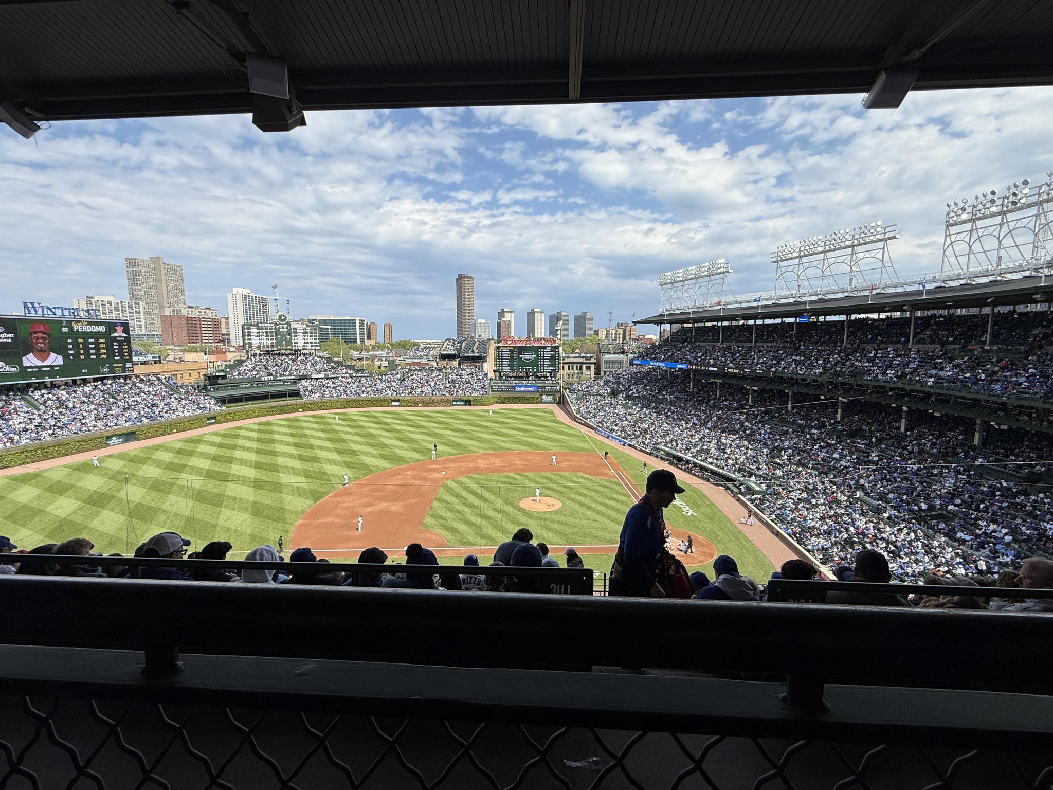Real Fan View taken from 412 Left at Wrigley Field by Wilfred B