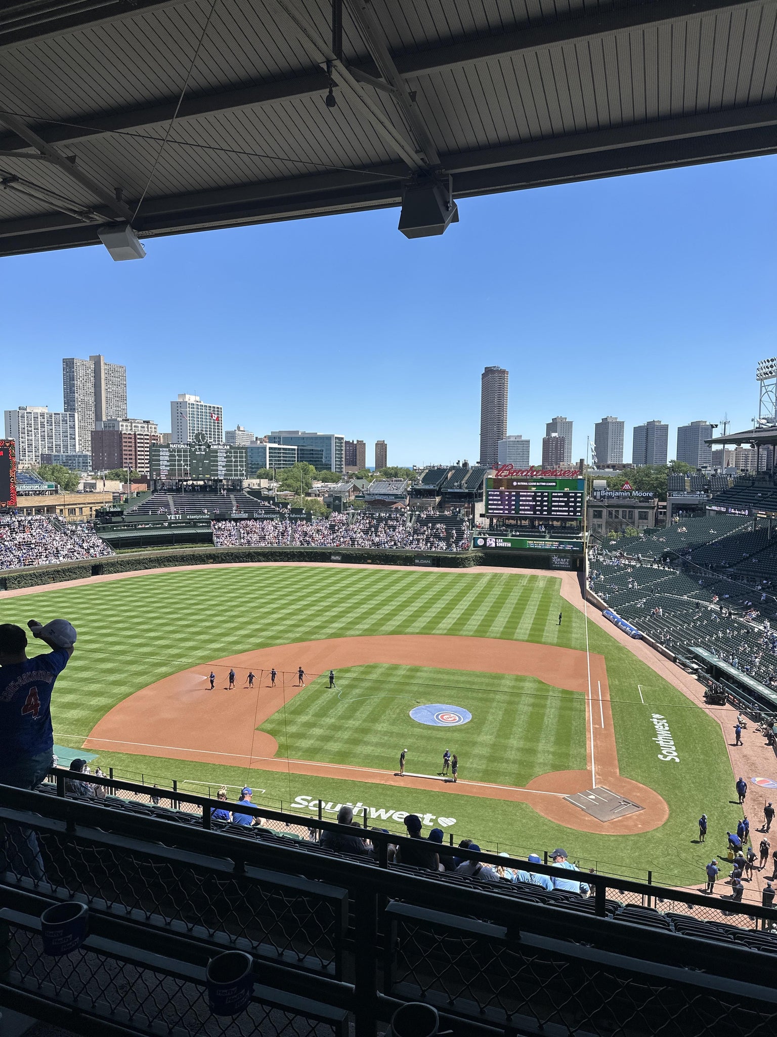 Real Fan View taken from 413 Left at Wrigley Field by Javy A