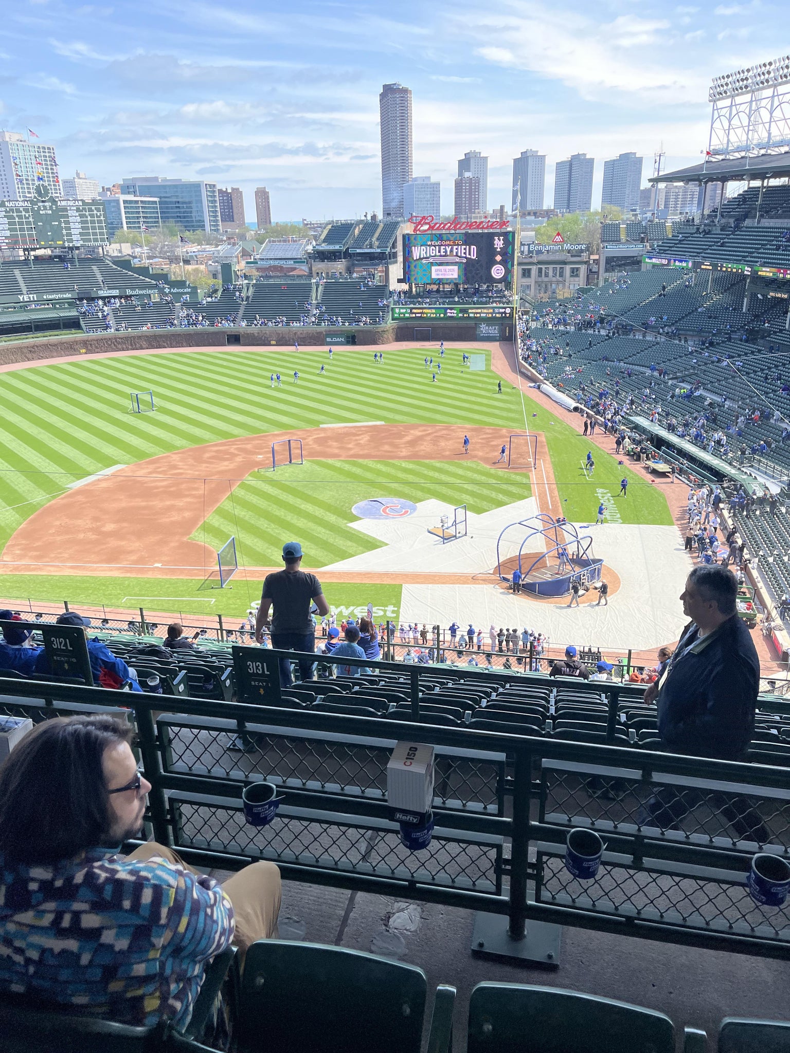 Real Fan View taken from 413 Left at Wrigley Field by Joshua H