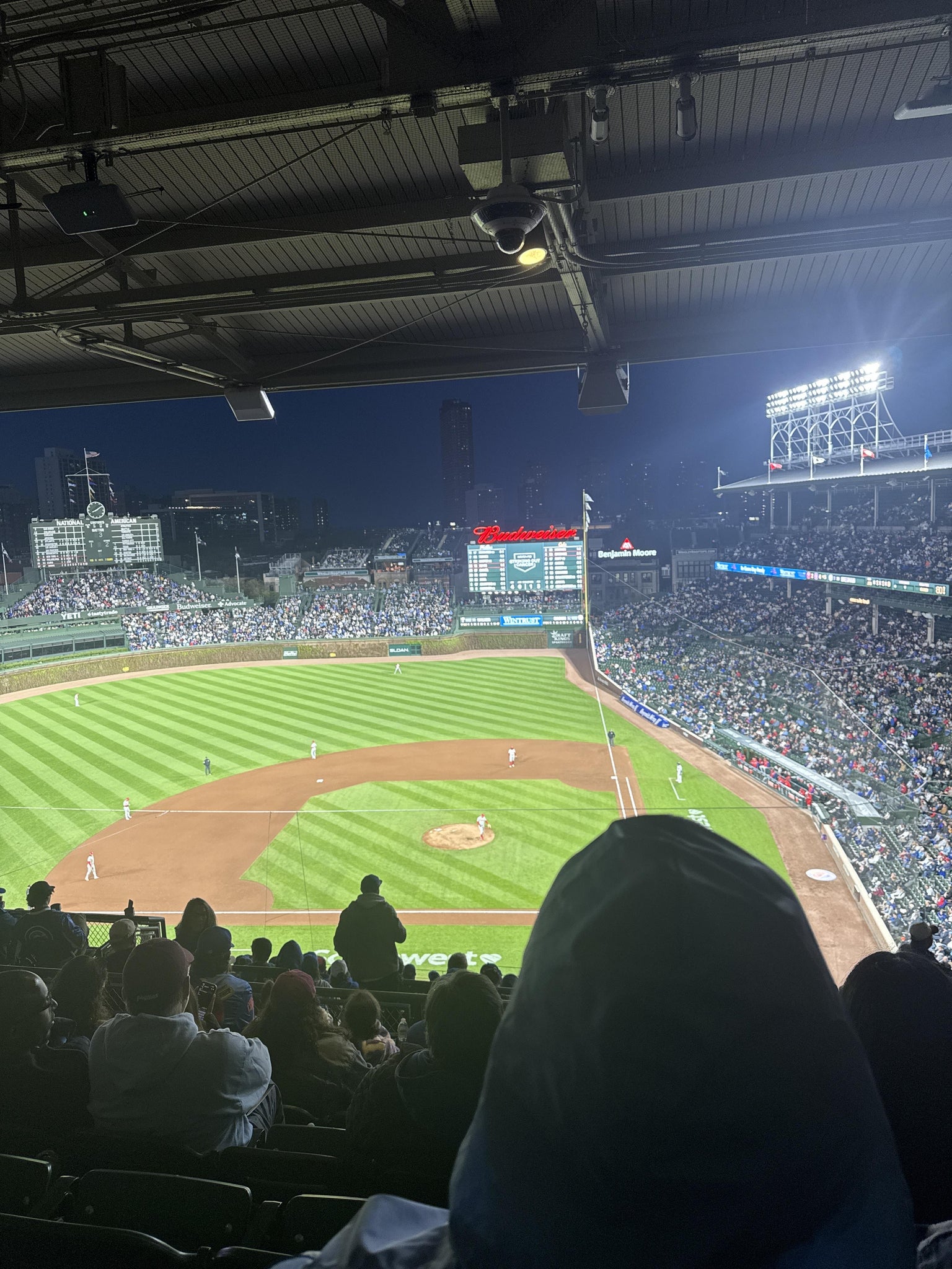 Real Fan View taken from 413 Left at Wrigley Field by Ayline G