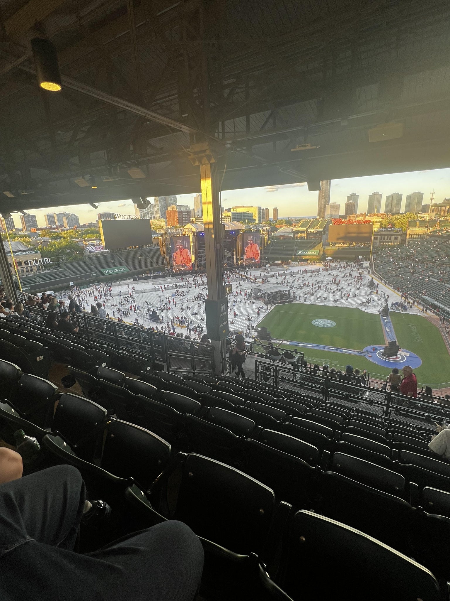 Real Fan View taken from 413 Left at Wrigley Field by Emily A