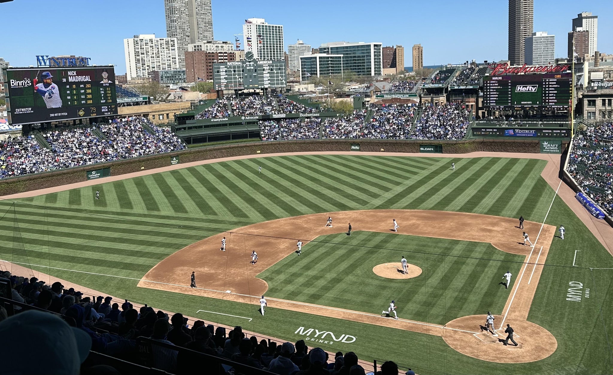 Real Fan View taken from 414 Left at Wrigley Field by Stephen L