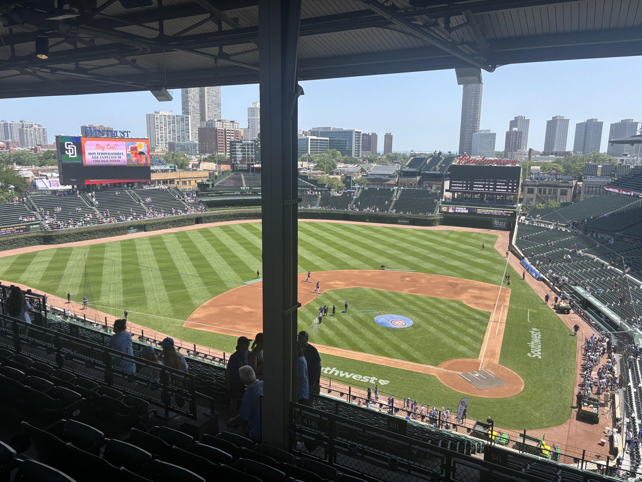 Real Fan View taken from 414 Left at Wrigley Field by Travis Q