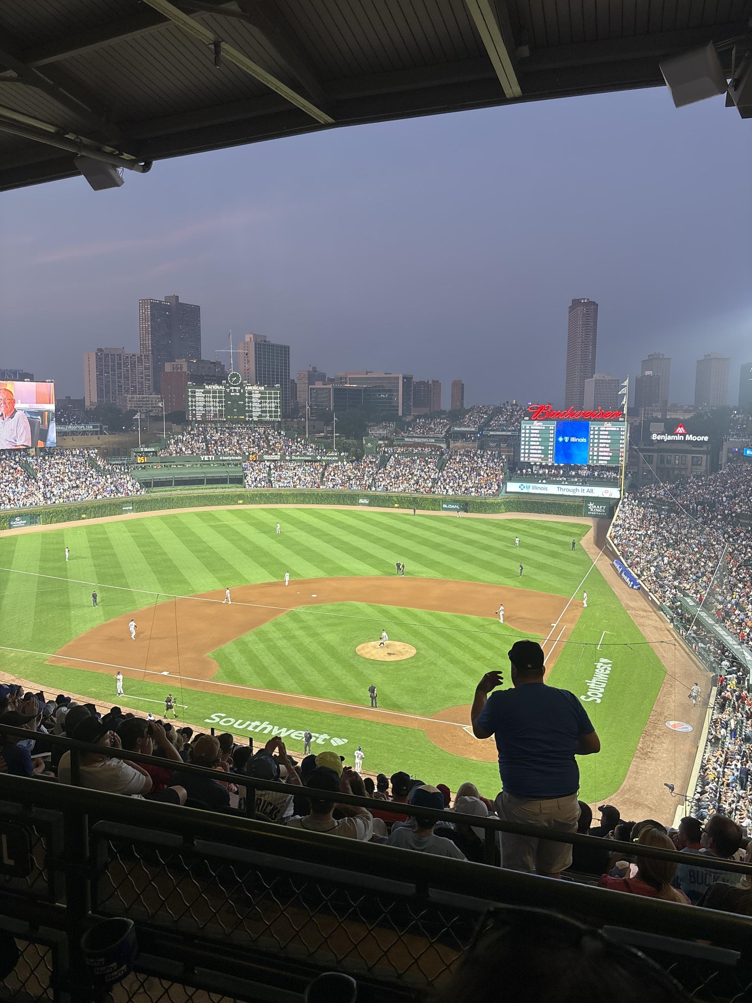 Real Fan View taken from 415 Left at Wrigley Field by Anonymous User