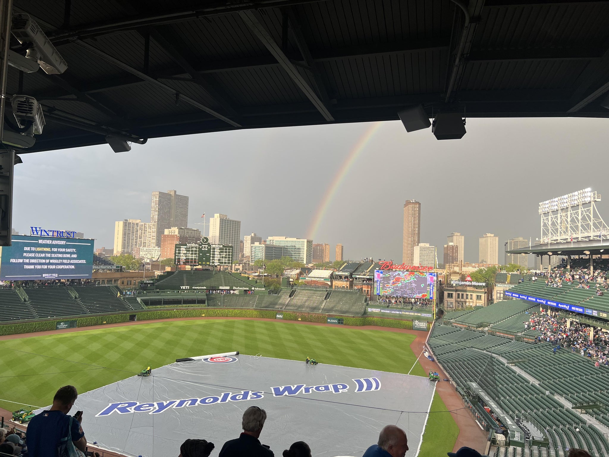 Real Fan View taken from 415 Left at Wrigley Field by Chrisyt U