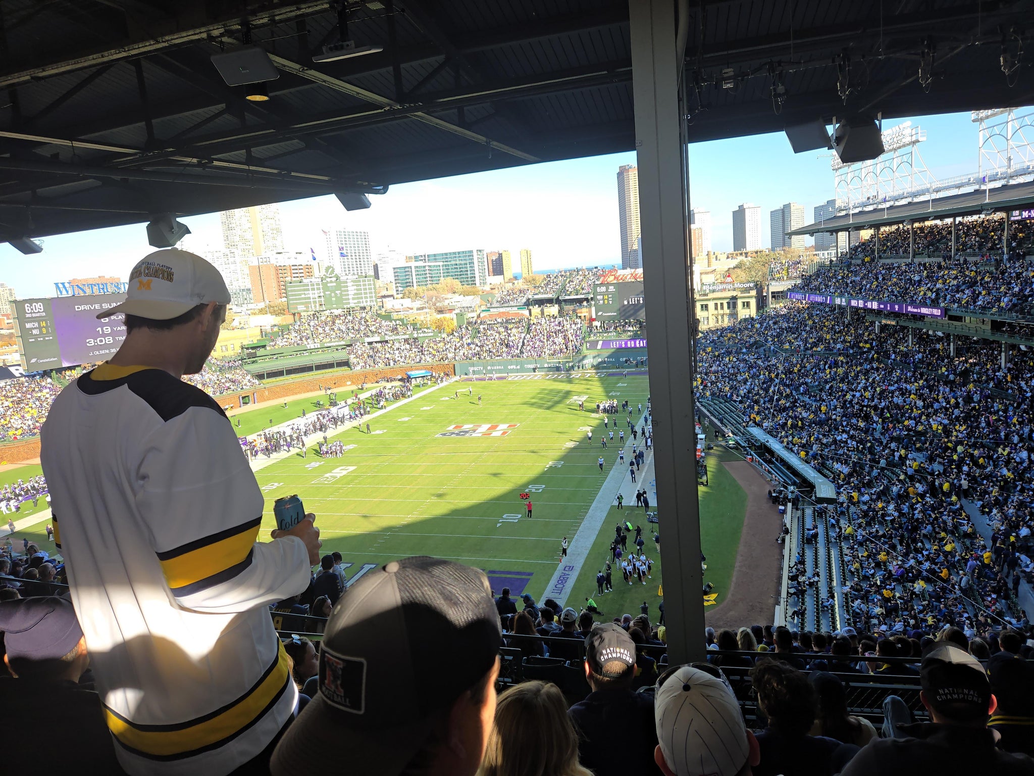 Real Fan View taken from 415 Left at Wrigley Field by Gabe W