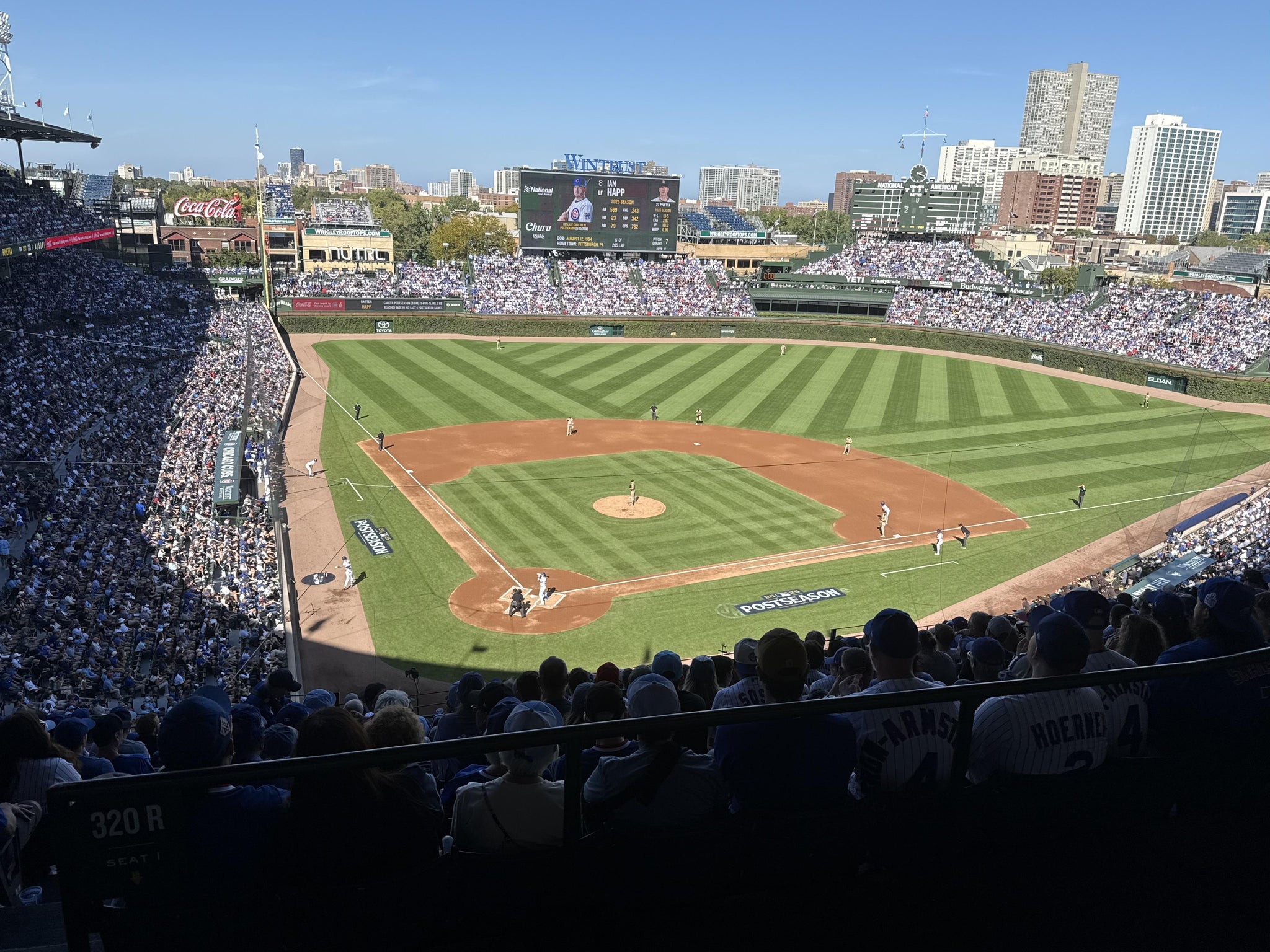 Real Fan View taken from 420 Right at Wrigley Field by Donn B