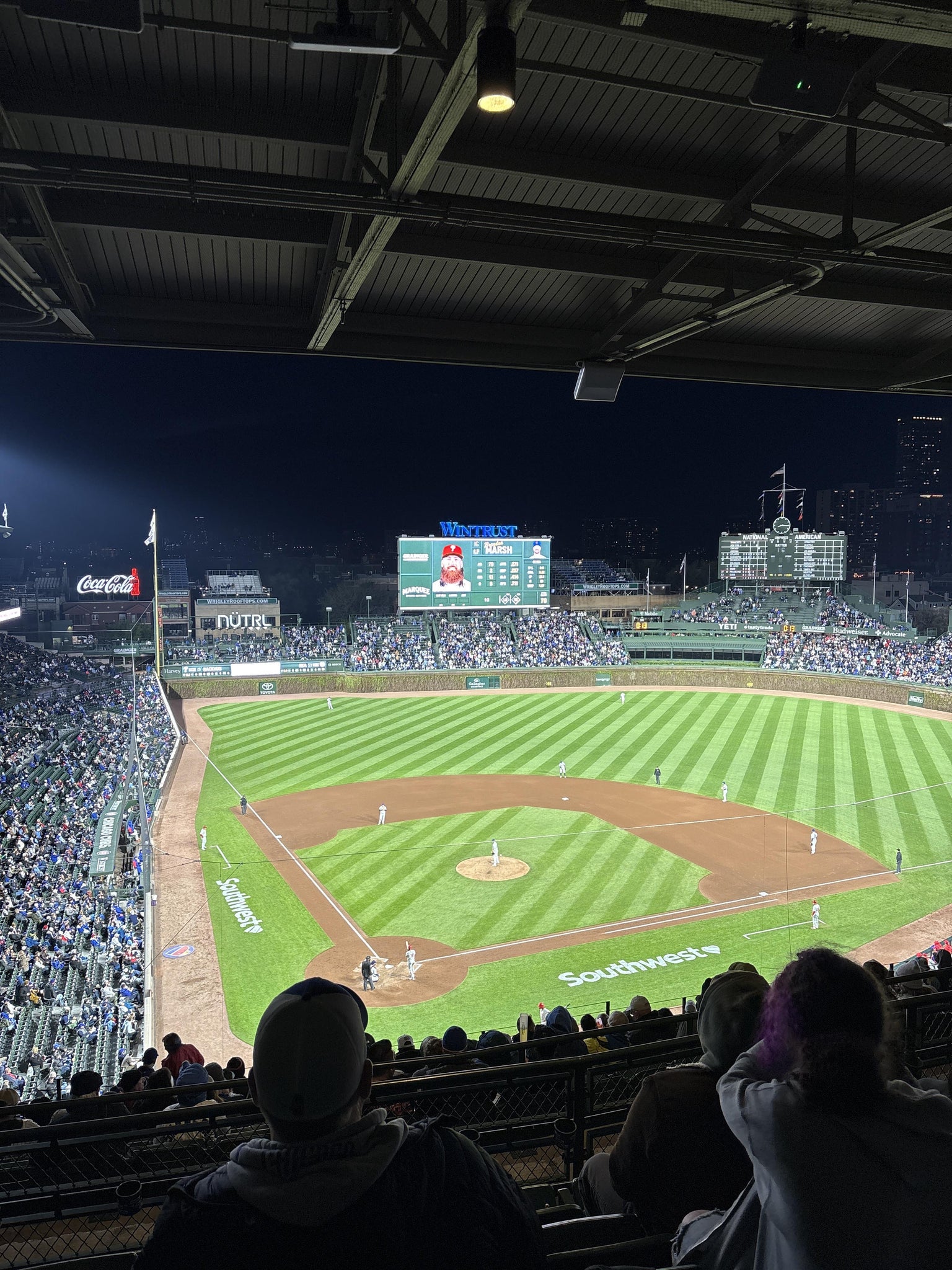 Real Fan View taken from 420 Right at Wrigley Field by Amelia H